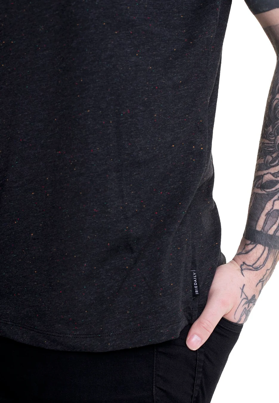 Iriedaily - Retain Black Melange - T-Shirt - Image 3