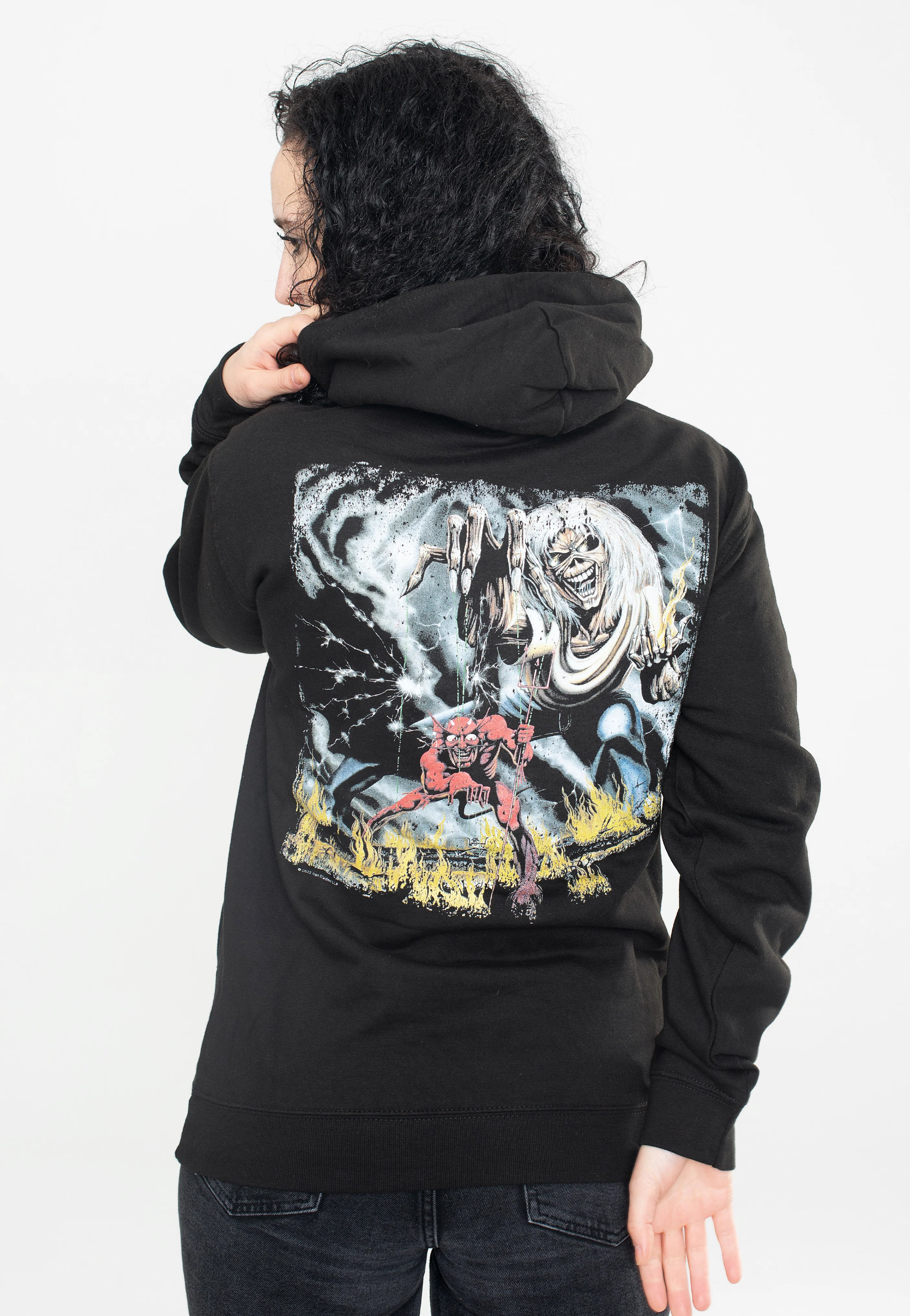 Iron Maiden - Vintage Logo Faded Edge Album - Hoodie - Image 6