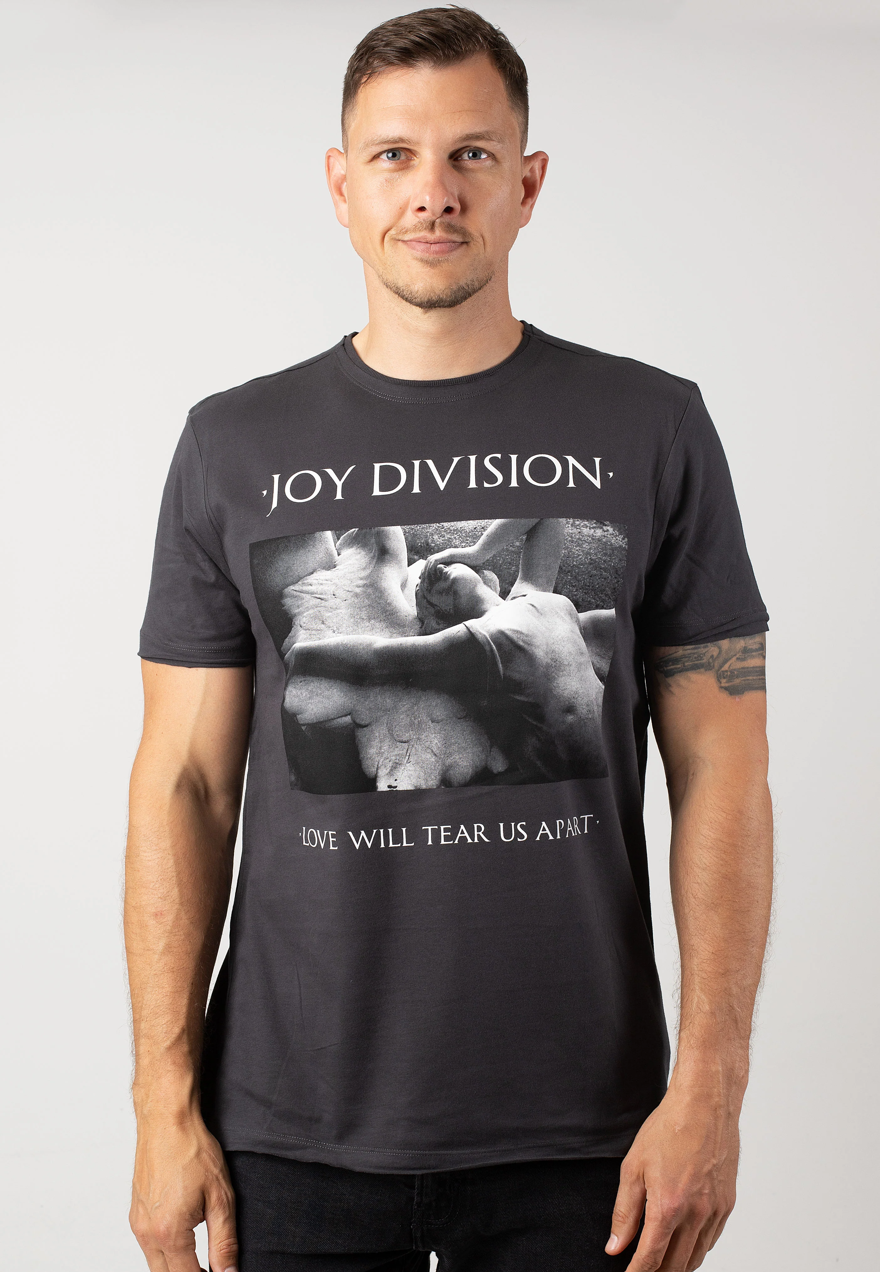 Joy Division - Love Will Tear Us Apart Charcoal - T-Shirt - Image 3