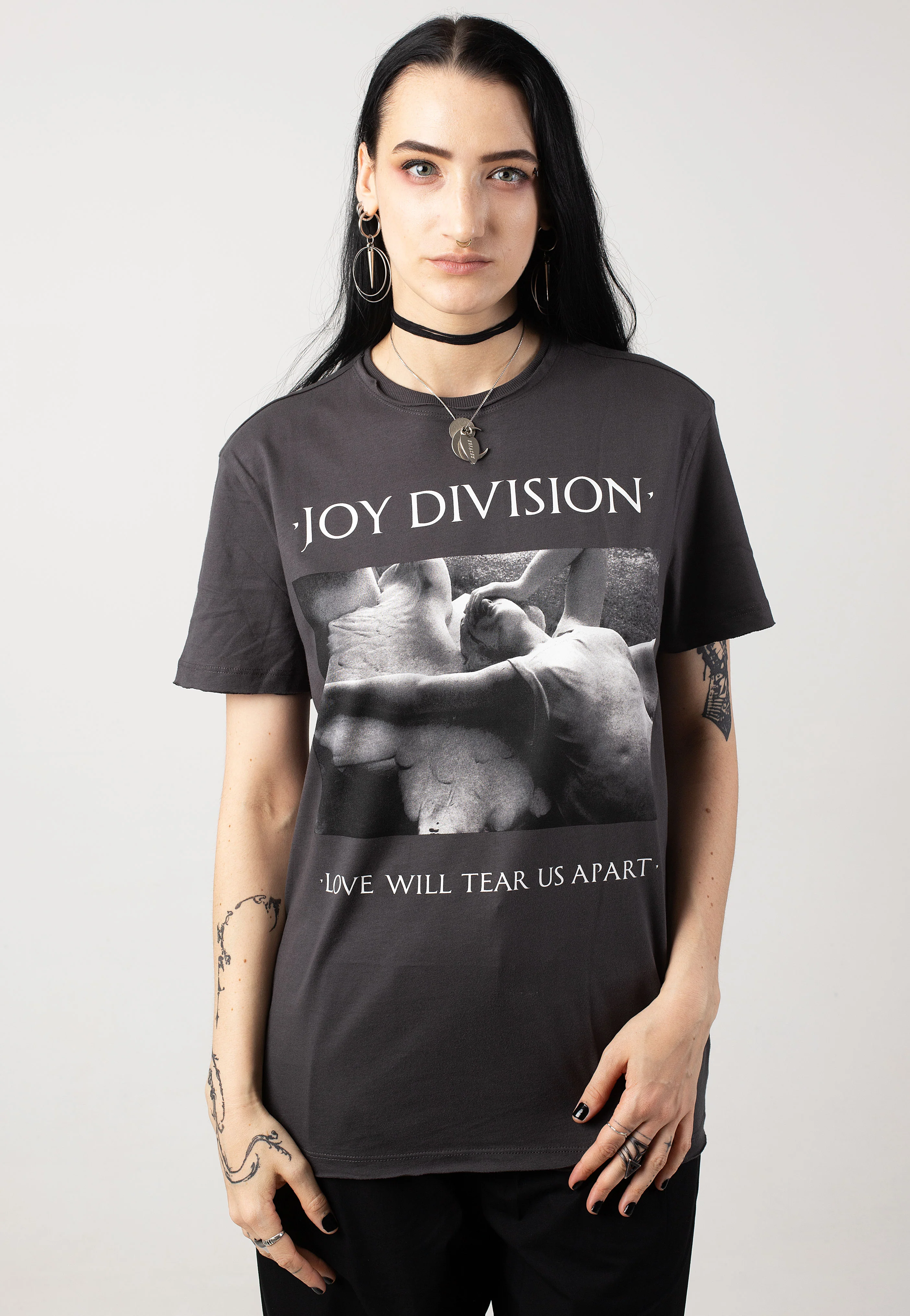 Joy Division - Love Will Tear Us Apart Charcoal - T-Shirt - Image 5