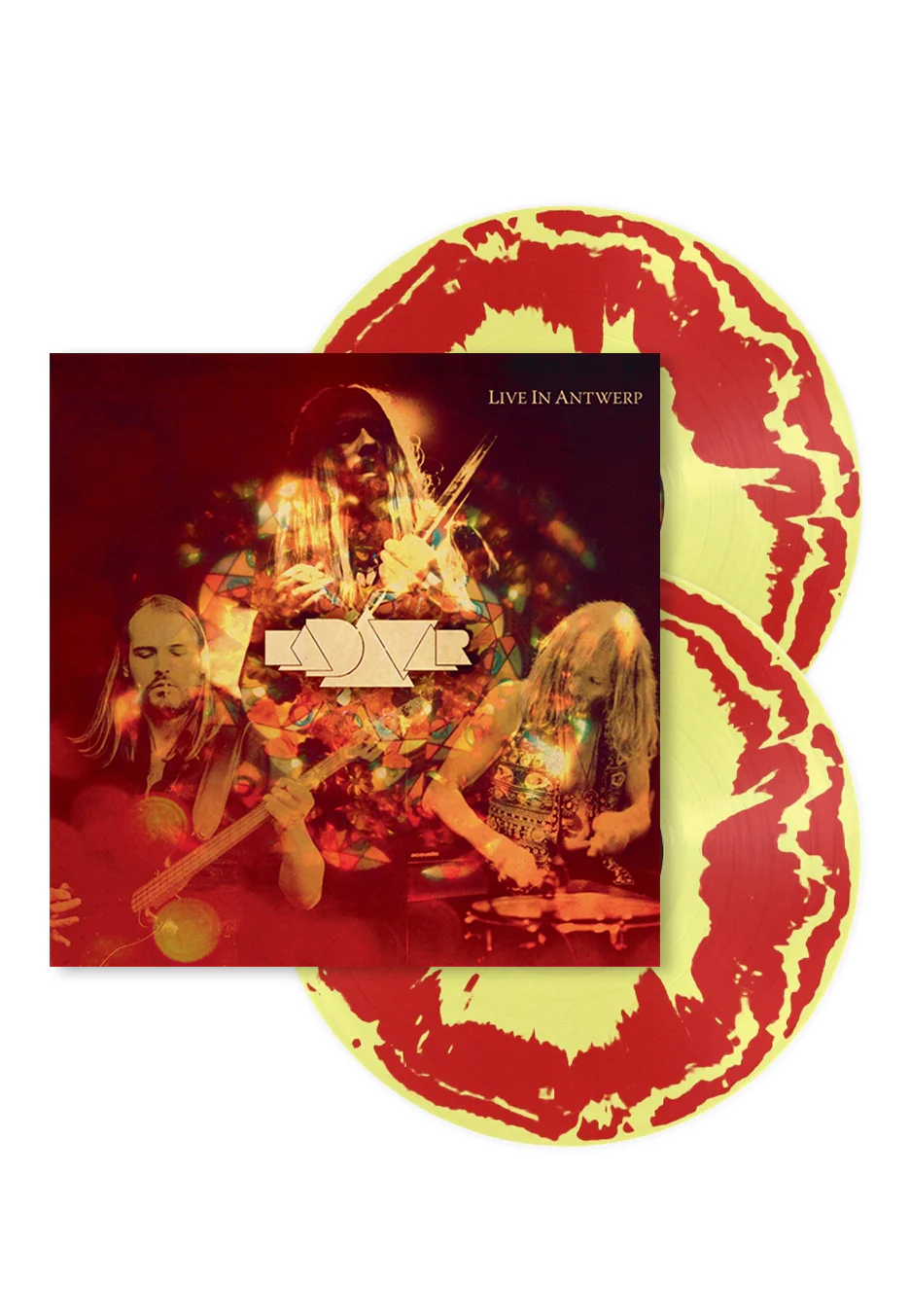 Kadavar - Live In Antwerp Ltd. Yellow/Red Swirl Indie Exclusive - Colored 2 Vinyl