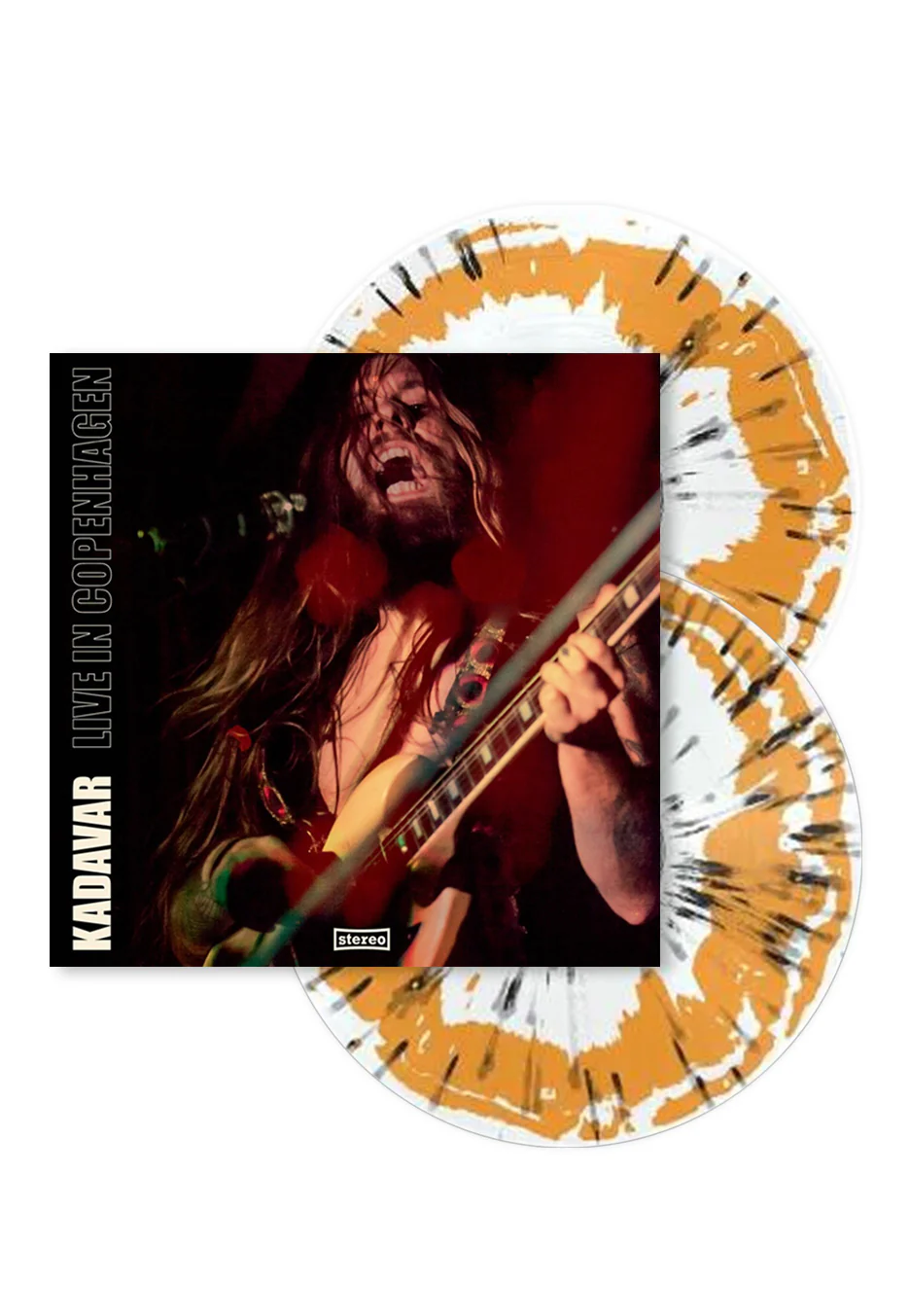 Kadavar - Live In Copenhagen Ltd. White/Orange/Black Indie Exclusive - Splattered 2 Vinyl