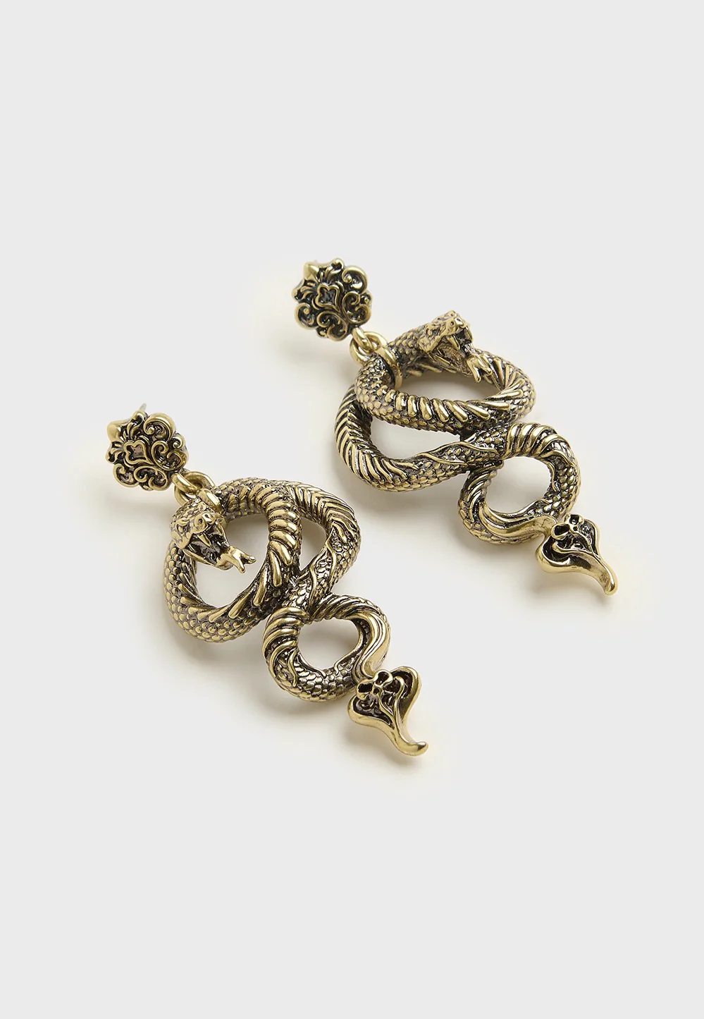 Killstar - Deadly Coil Gold - Earrings - Image 2