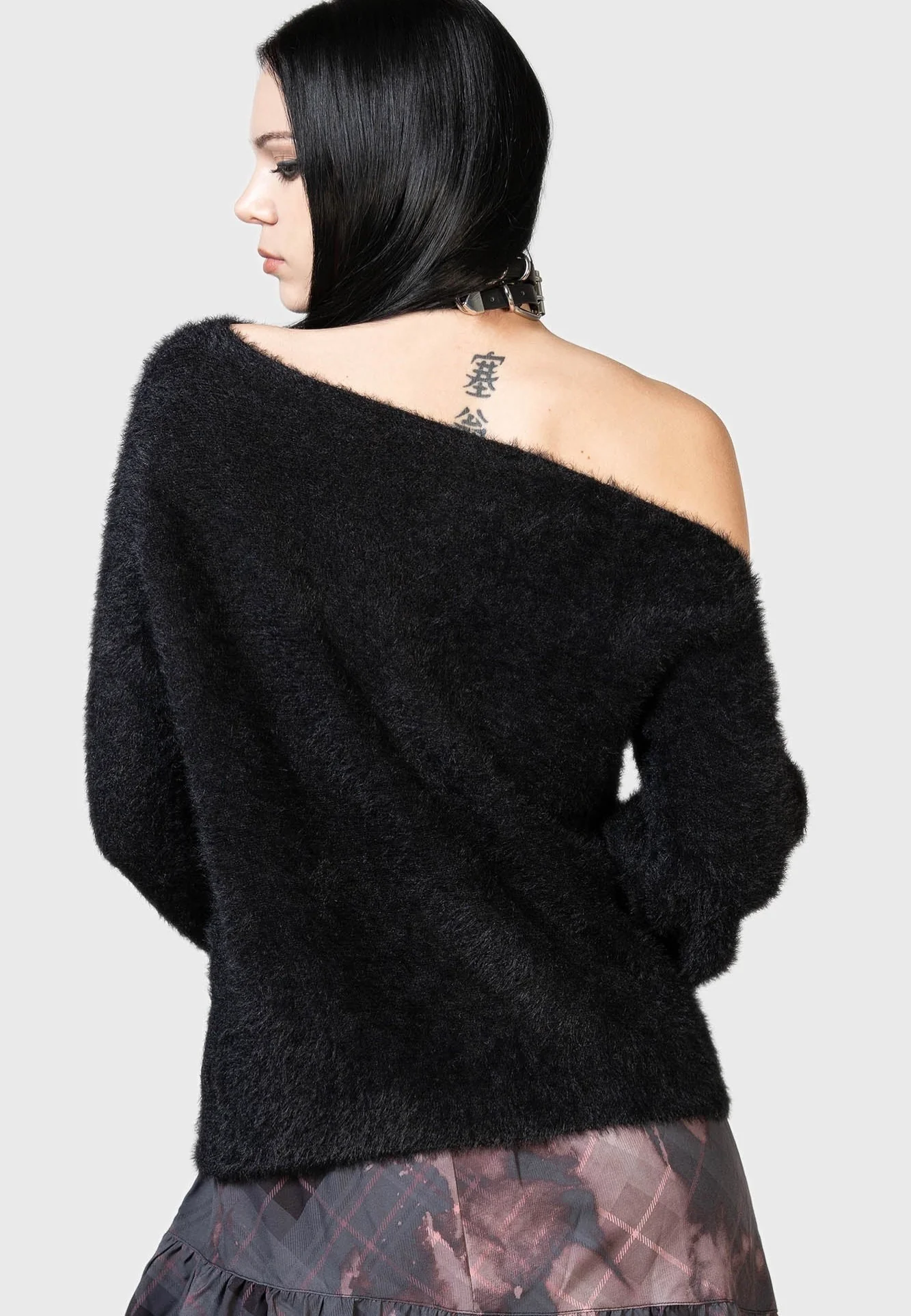 Killstar - Dryour Crop Black - Sweater - Image 4