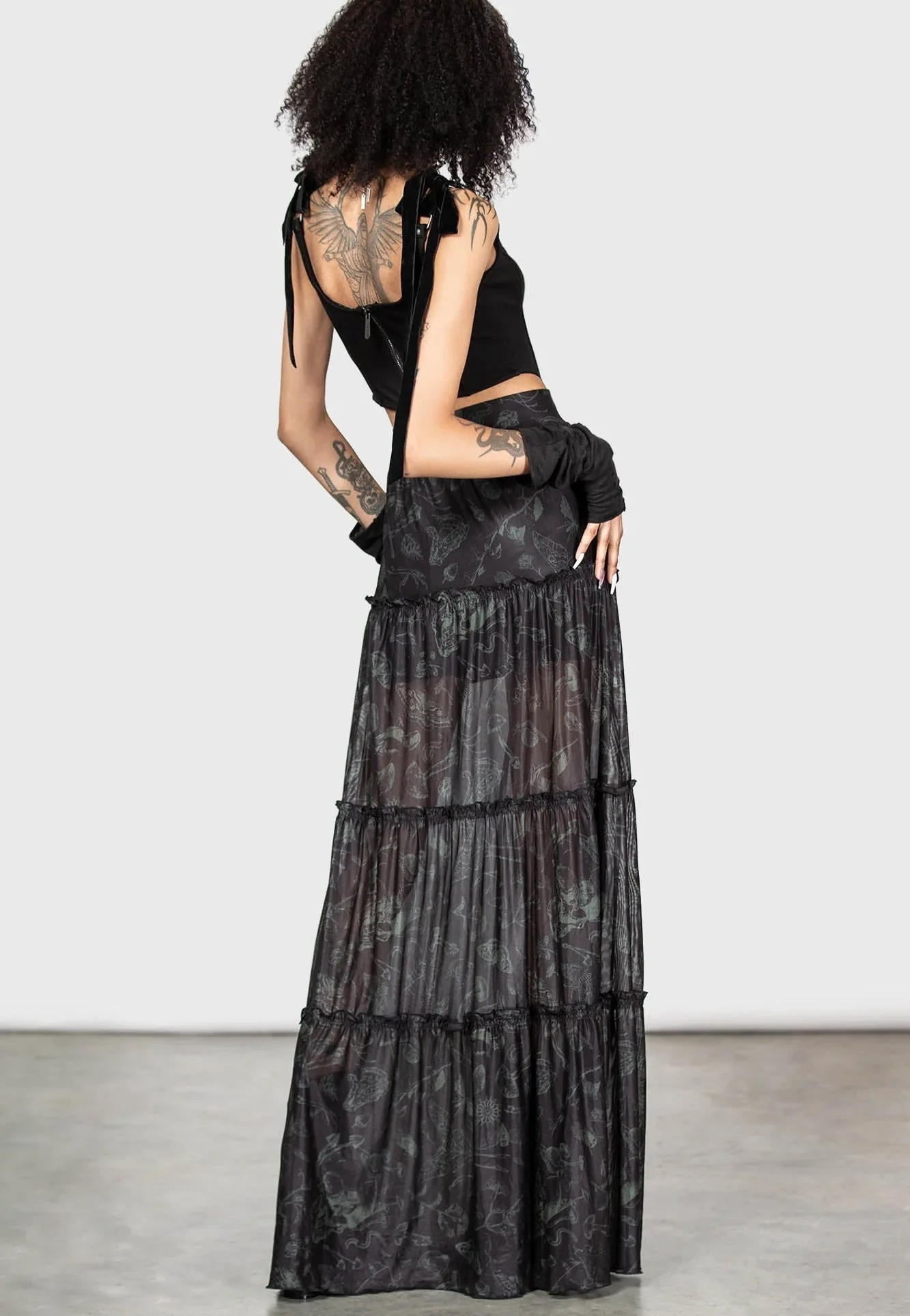 Killstar - Ghosted Woods Maxi - Skirt - Image 4