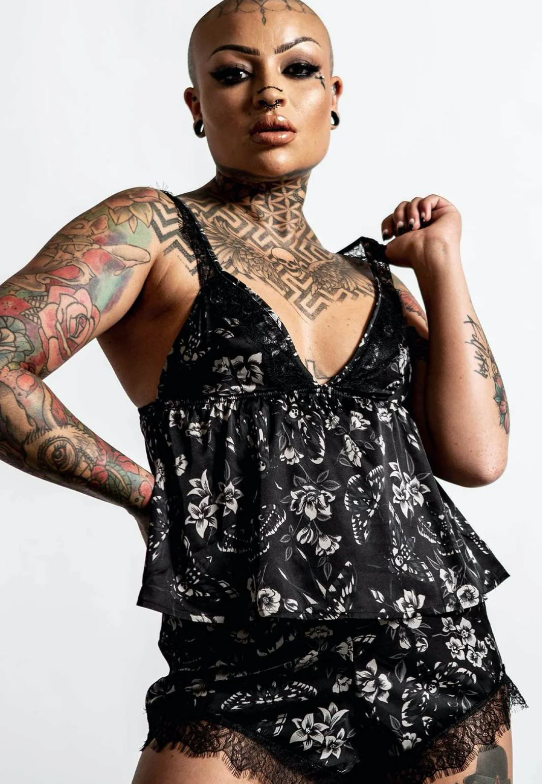 Killstar - Moth To Flame Black - Pyjama - Image 2