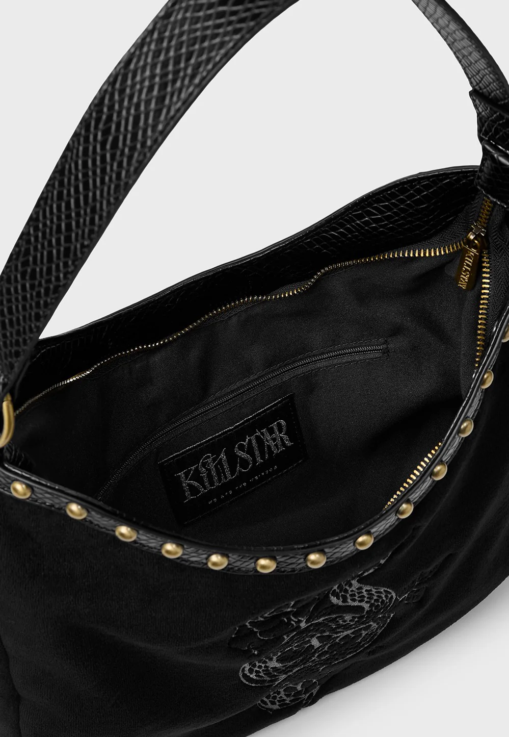 Killstar - Serpent & Thorn Black/Purple - Shoulder Bag - Image 4