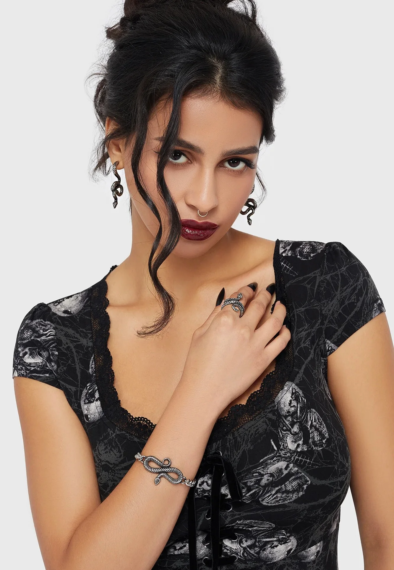 Killstar - Silver Fang Silver - Bracelet - Image 3