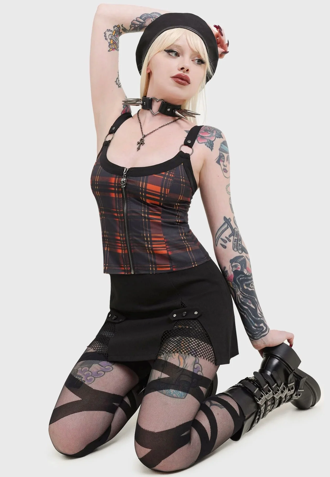 Killstar - Wrong Way Home Black - Skirt - Image 2