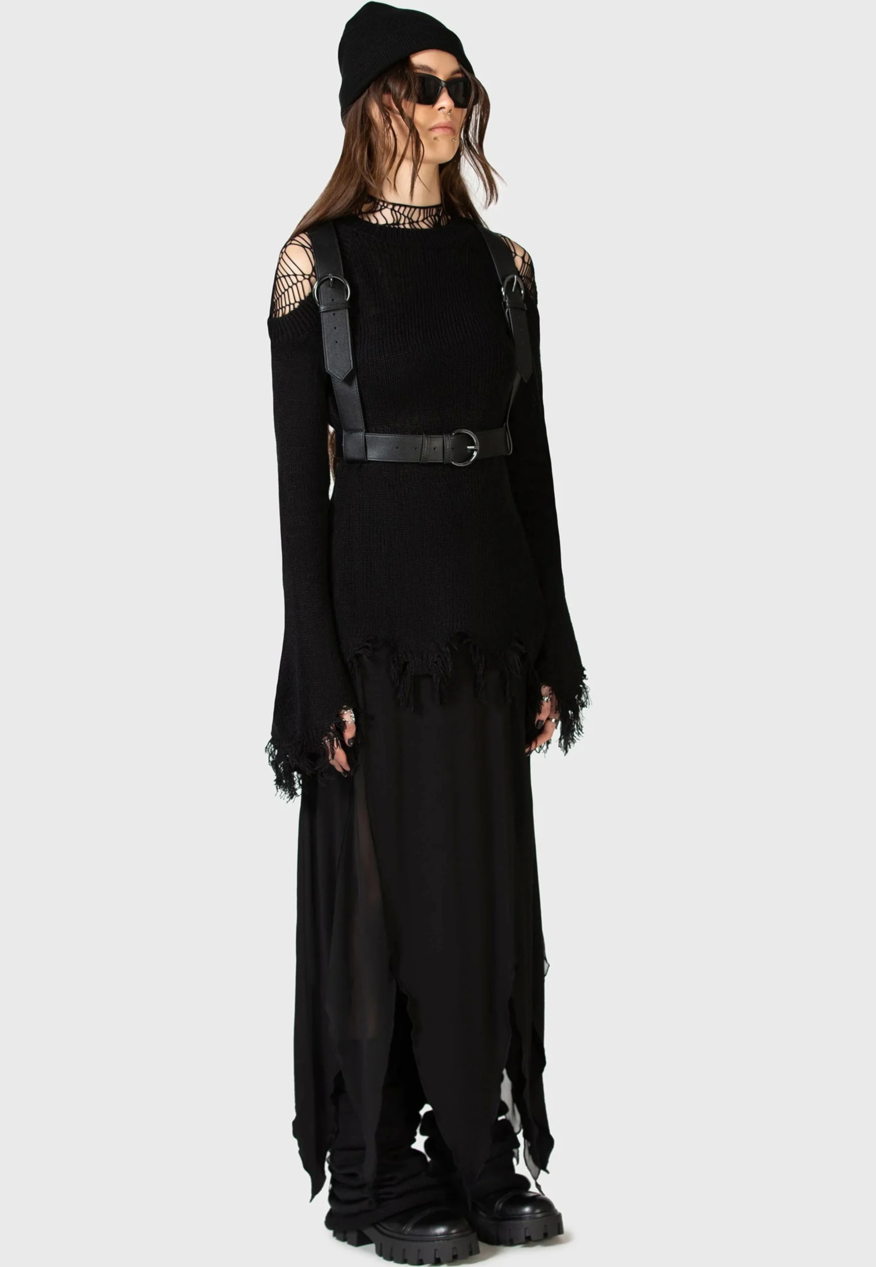 Killstar x Kihilist - The Grimmer The Better Midi - Skirt - Image 3