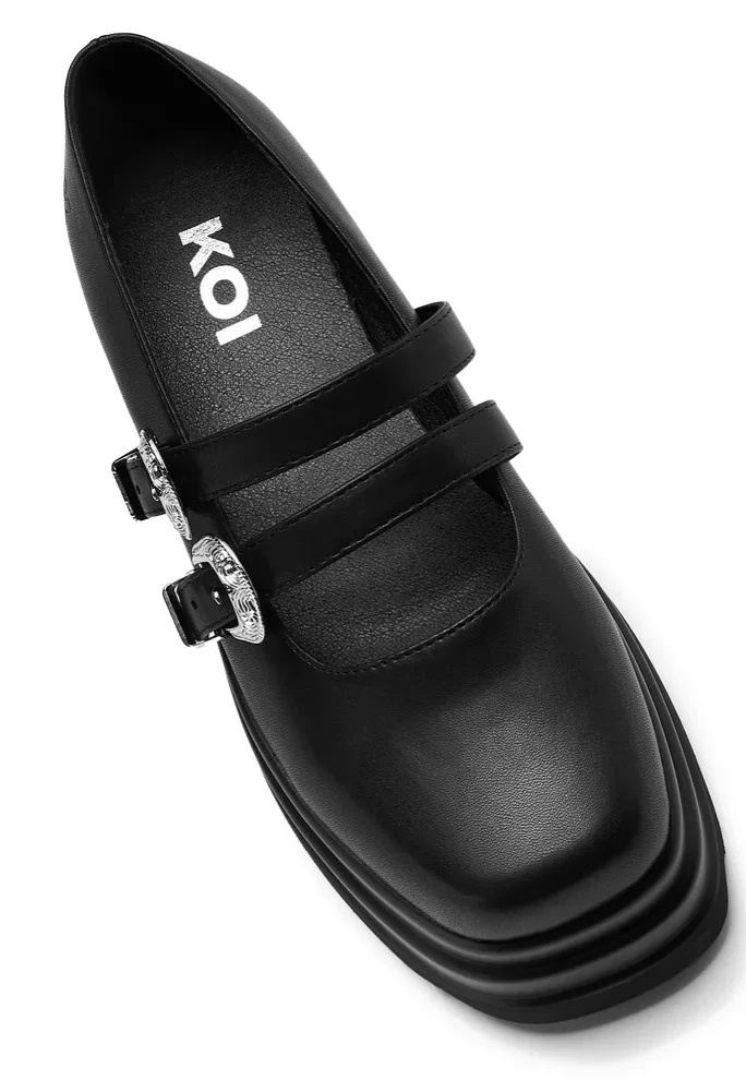 Koi Footwear - Damona Trident Ornate Buckle Mary Janes - Heels - Image 8