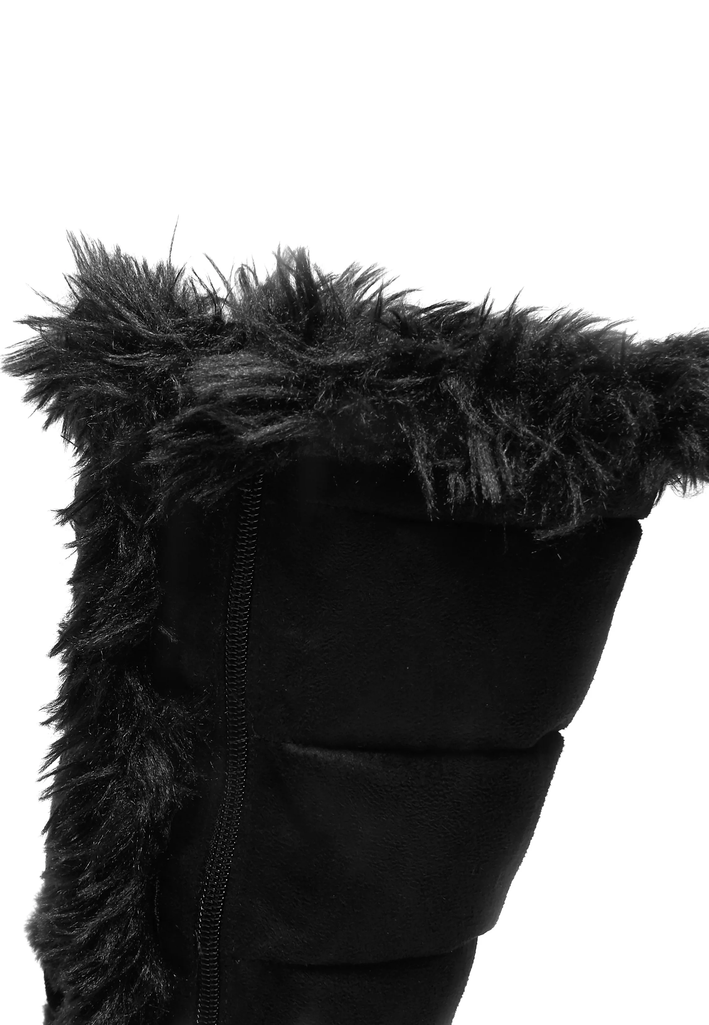Koi Footwear x Twilight - La Push Crescent Platform Faux Fur Long Black - Girl Shoes - Image 5