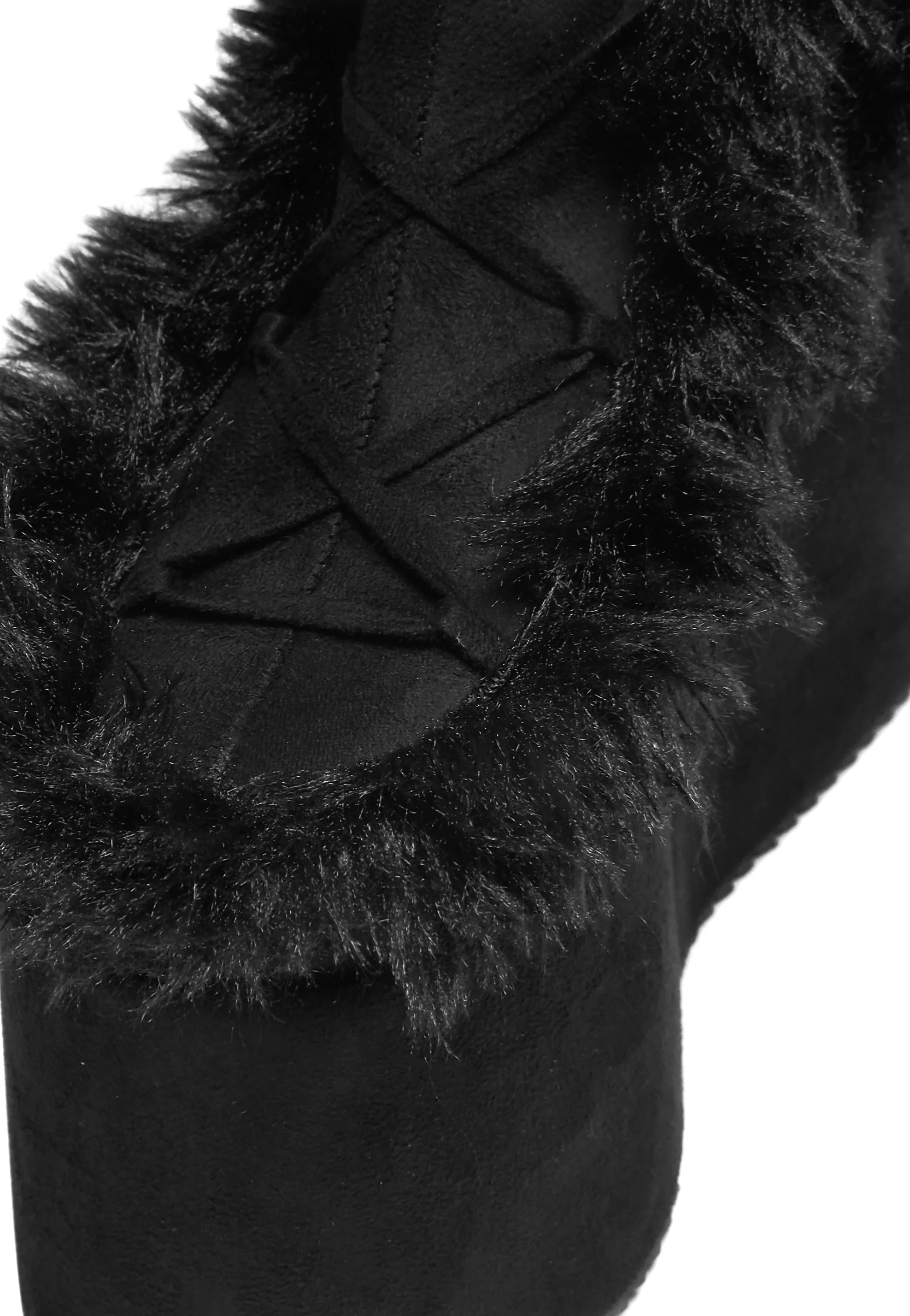 Koi Footwear x Twilight - La Push Crescent Platform Faux Fur Long Black - Girl Shoes - Image 7