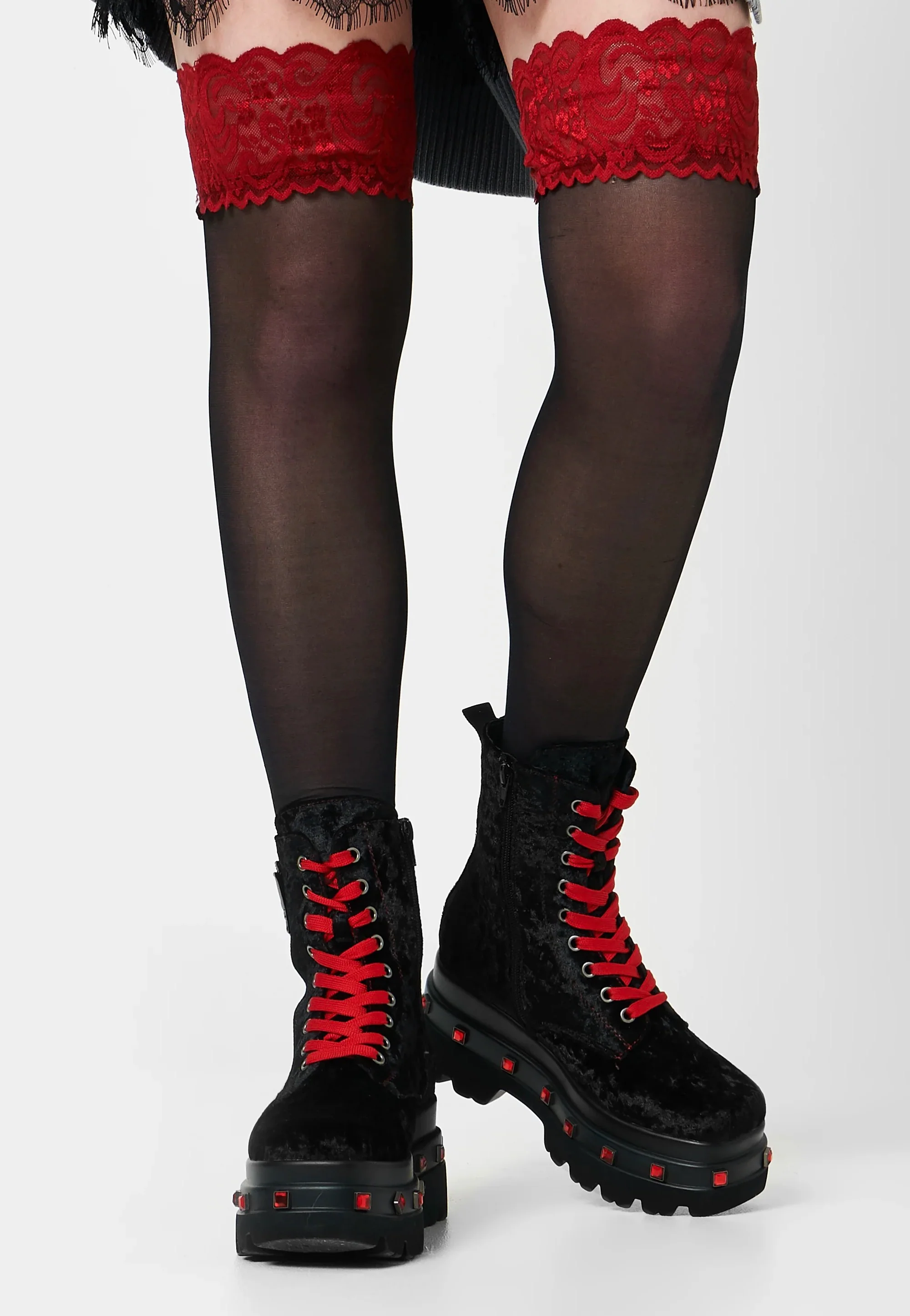 Koi Footwear x Twilight - Volterra Velvet Crow Platform Black - Girl Shoes - Image 3