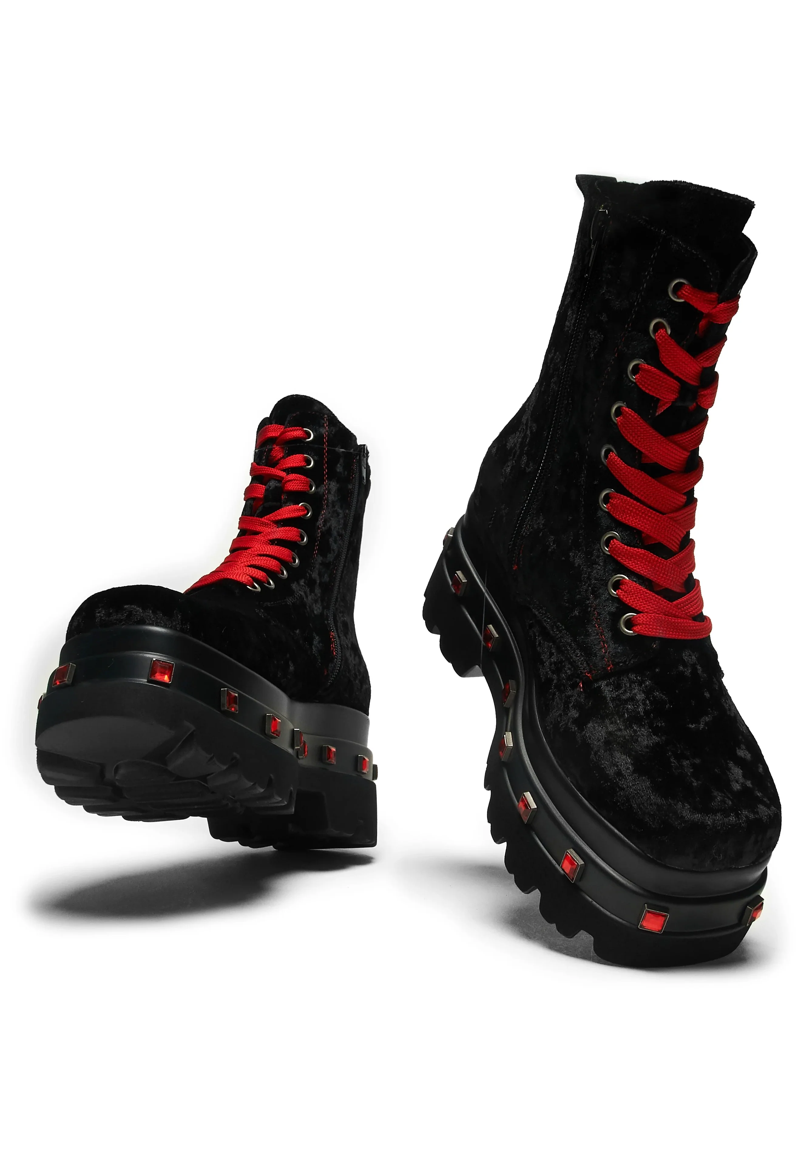 Koi Footwear x Twilight - Volterra Velvet Crow Platform Black - Girl Shoes - Image 4