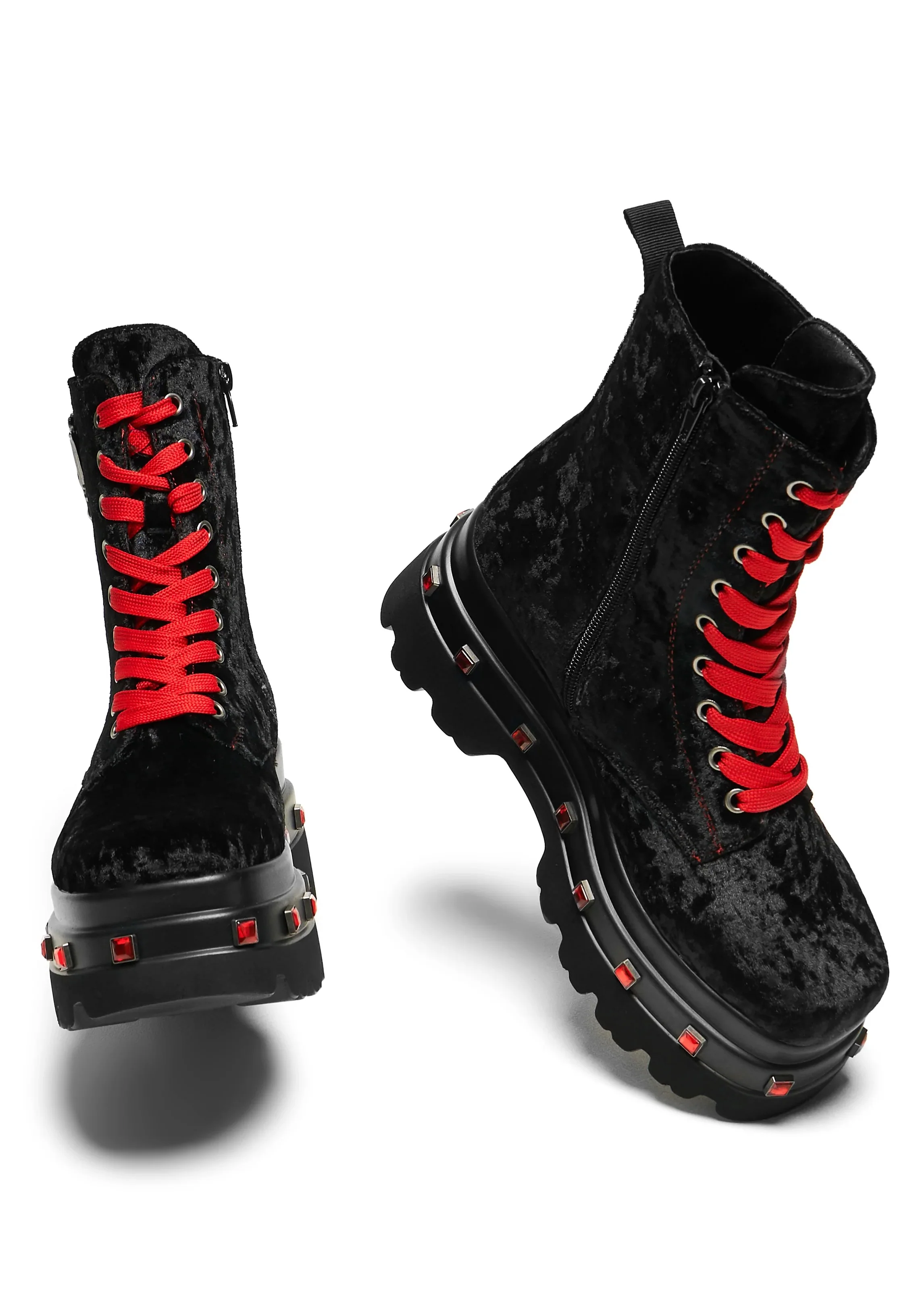 Koi Footwear x Twilight - Volterra Velvet Crow Platform Black - Girl Shoes - Image 7
