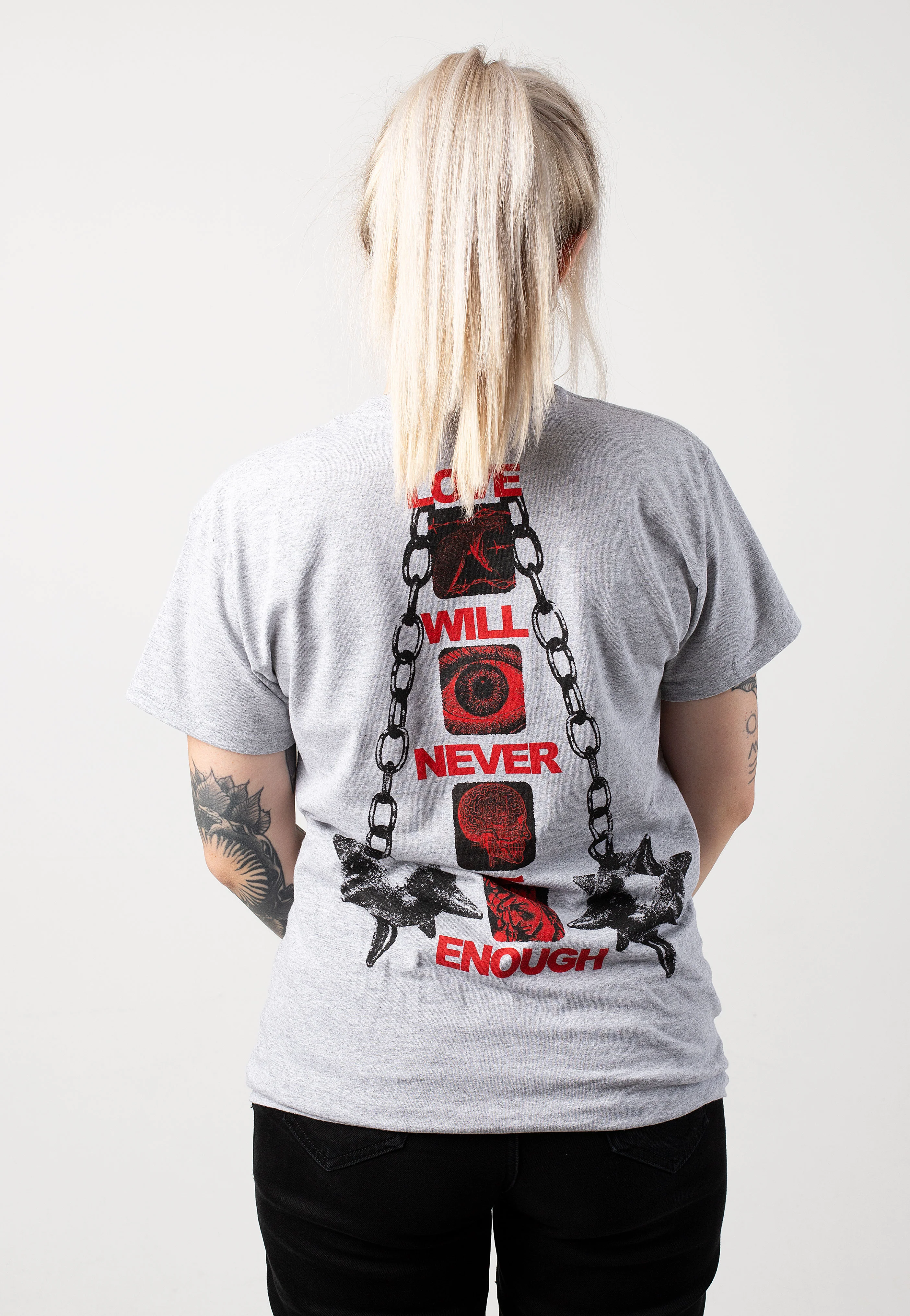 Kublai Khan - Never Enough Sportsgrey - T-Shirt - Image 6