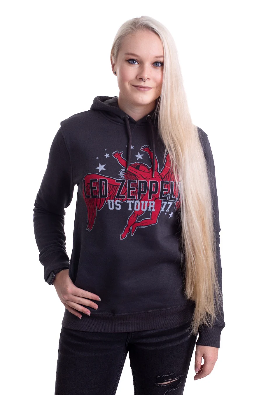 Led Zeppelin - Icarus 77 Tour Slate - Hoodie - Image 6