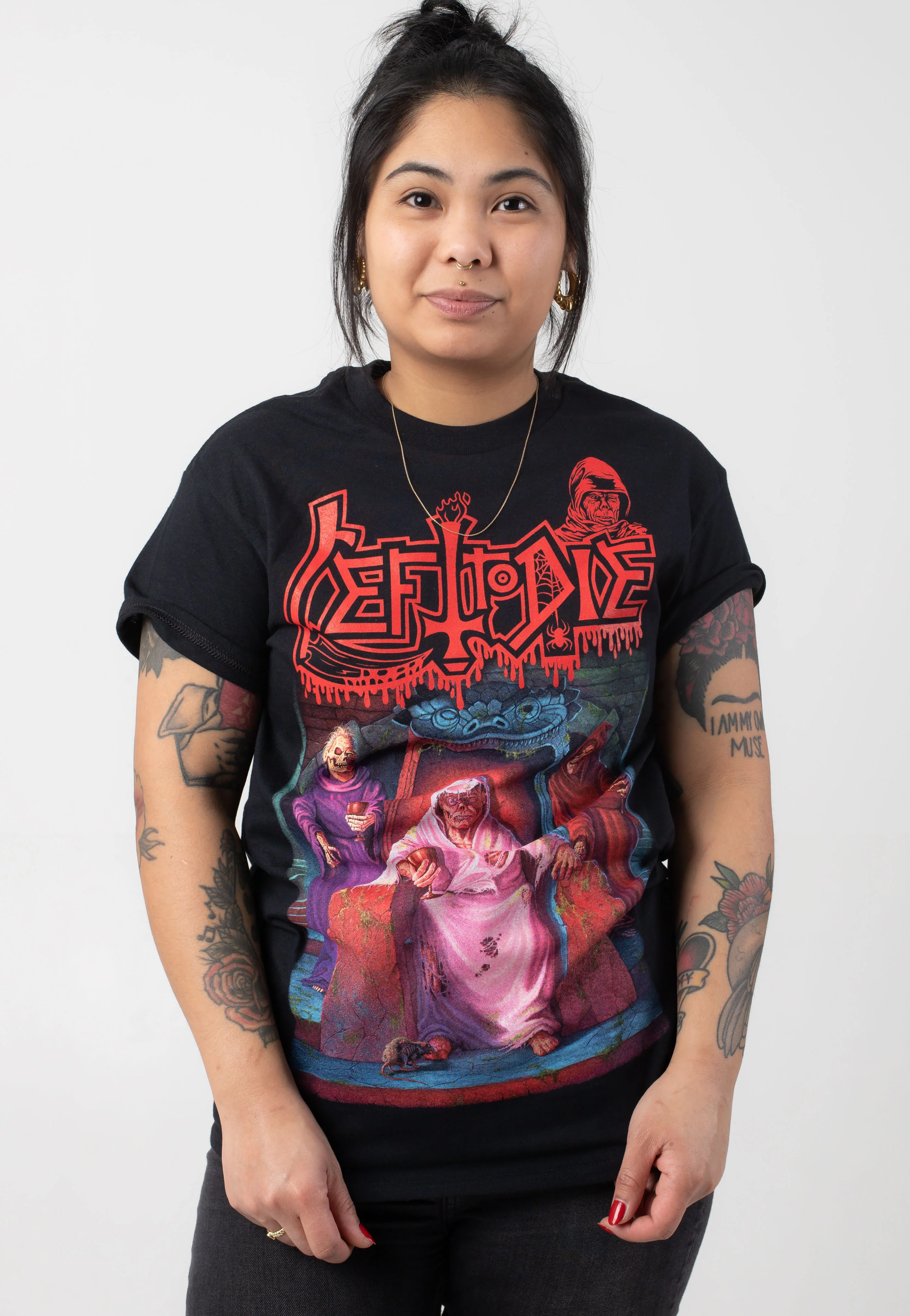 Left To Die - Screaming Bloody Leprosy Across Europe 2024 - T-Shirt - Image 5