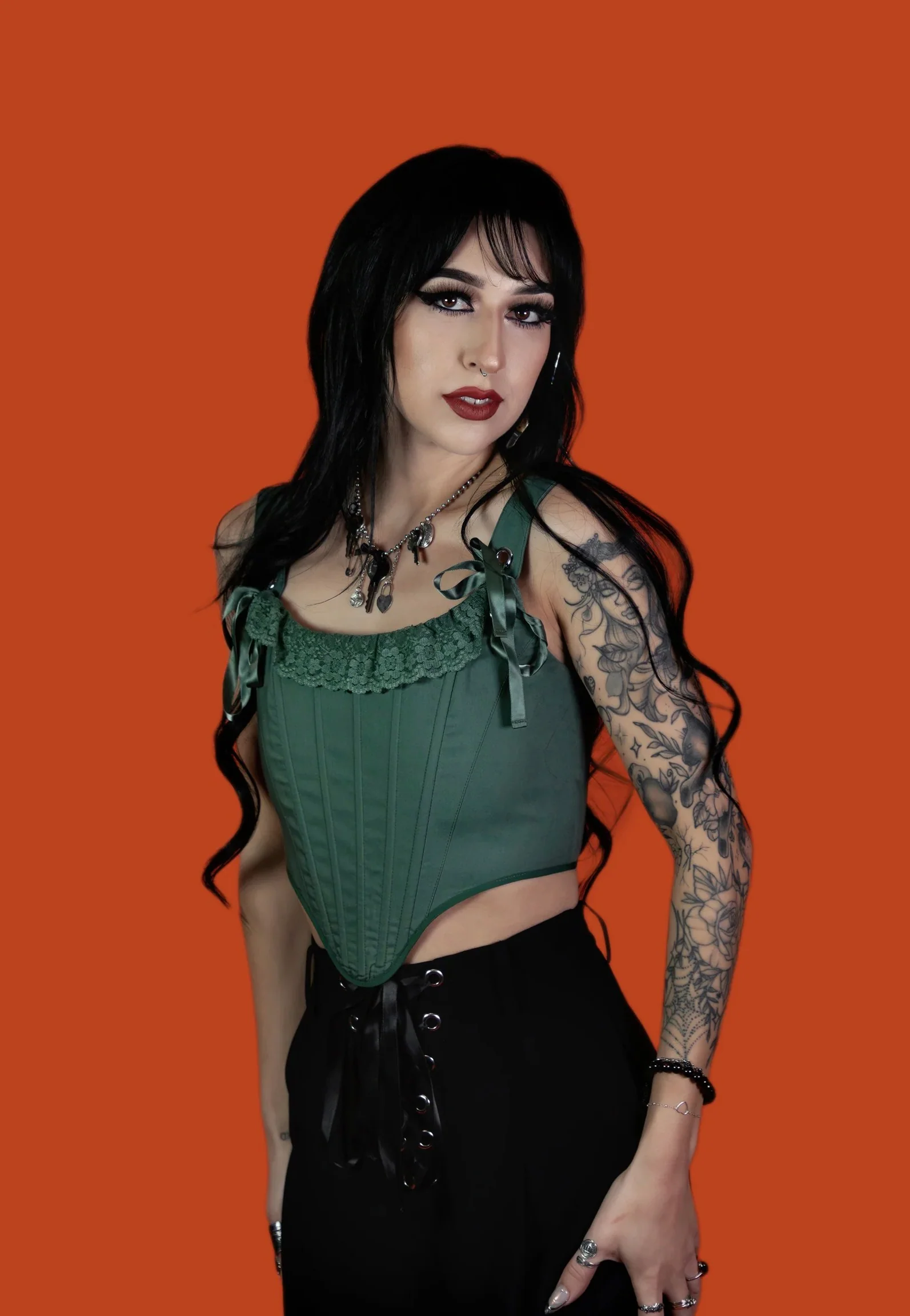 Lively Ghosts - Mossveil Green - Corset - Image 5