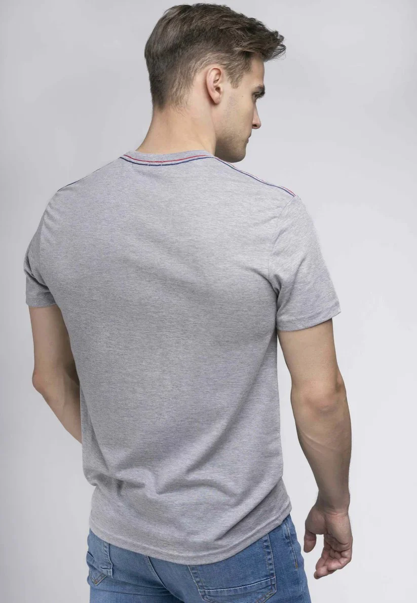 Lonsdale - Corrie Marl Grey - T-Shirt - Image 2