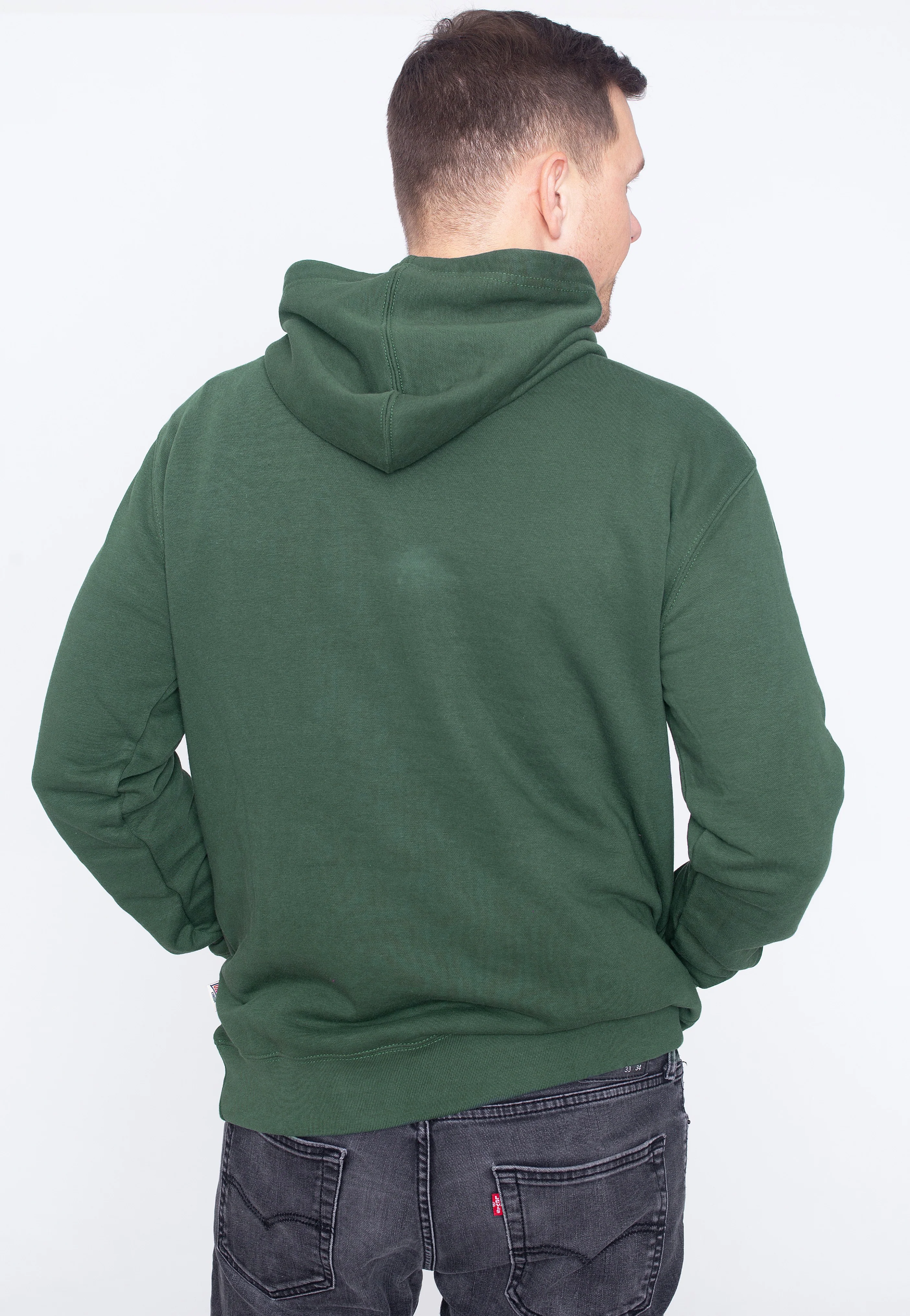 Lonsdale - Smerlie Bottle Green/White - Hoodie - Image 2
