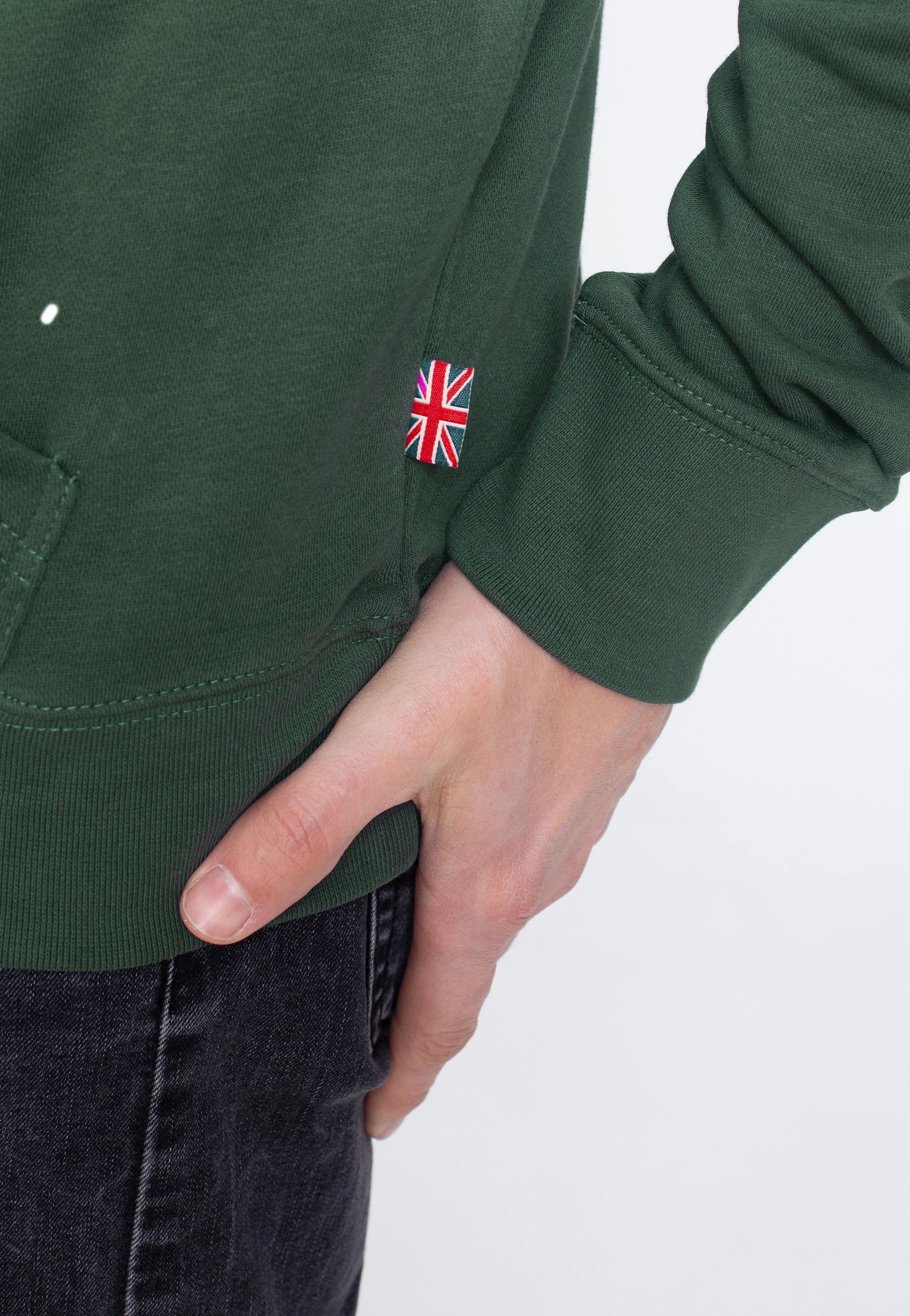 Lonsdale - Smerlie Bottle Green/White - Hoodie - Image 3