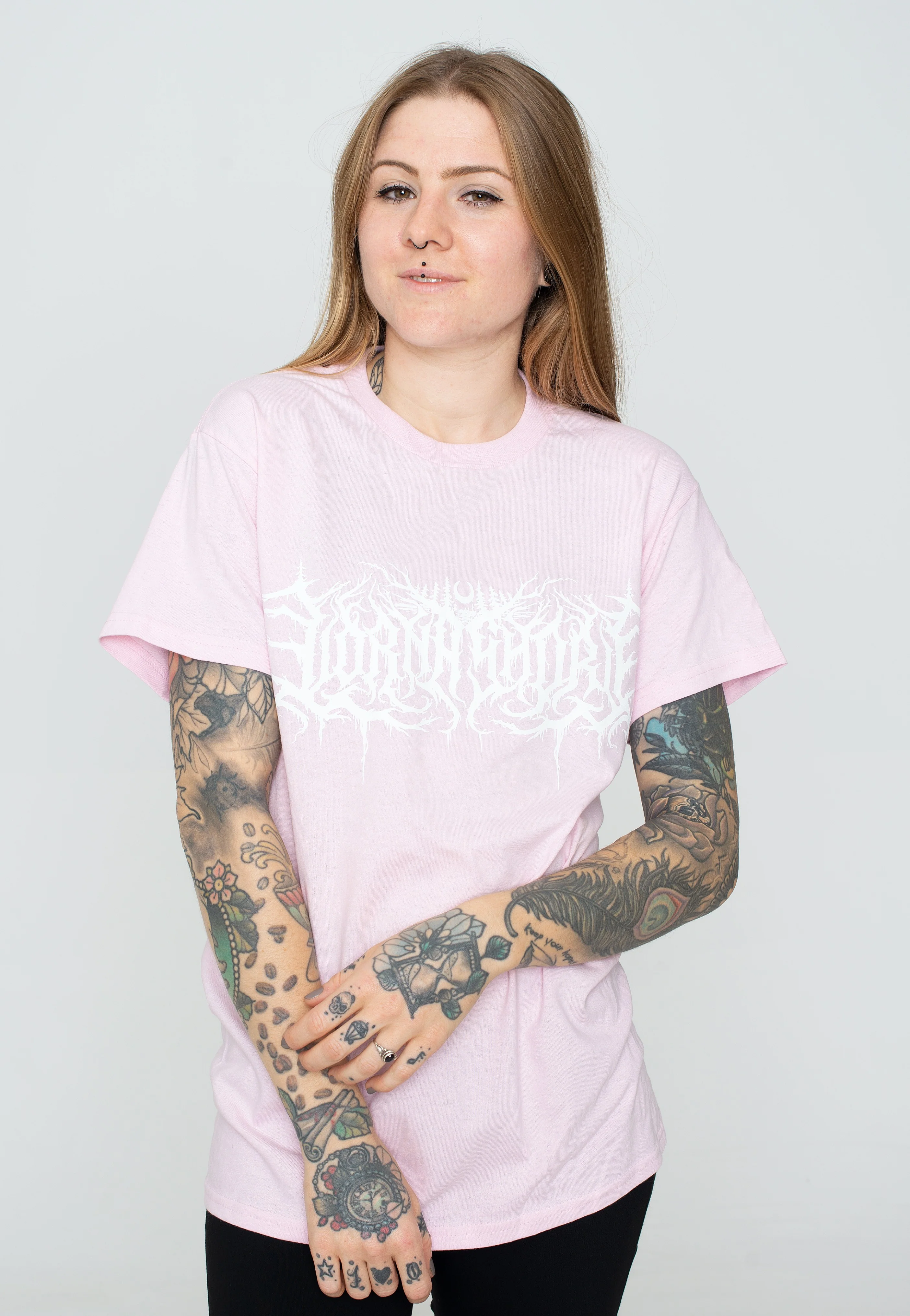 Lorna Shore - Logo Light Pink - T-Shirt - Image 10