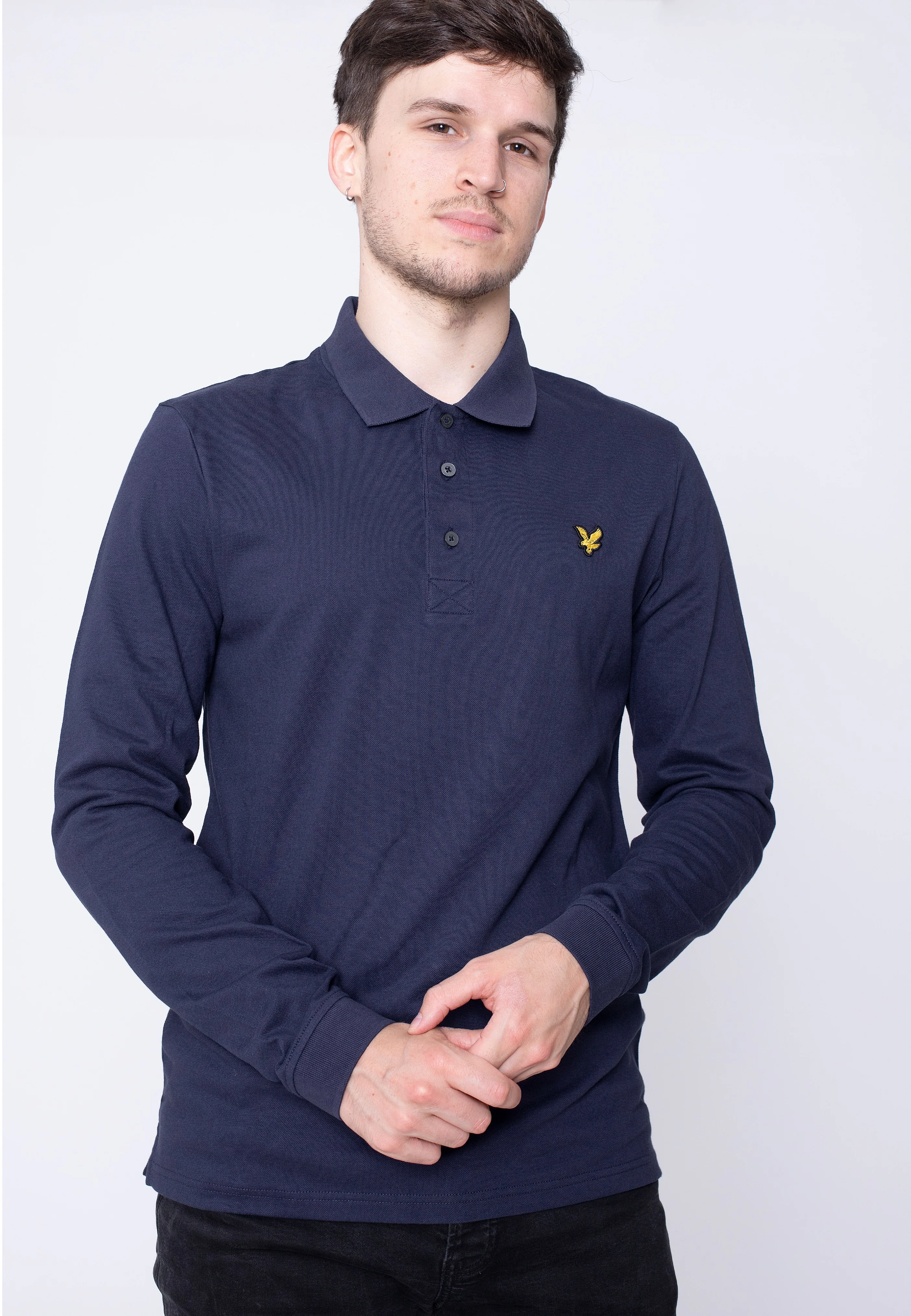 Lyle & Scott - Polo Navy - Longsleeve