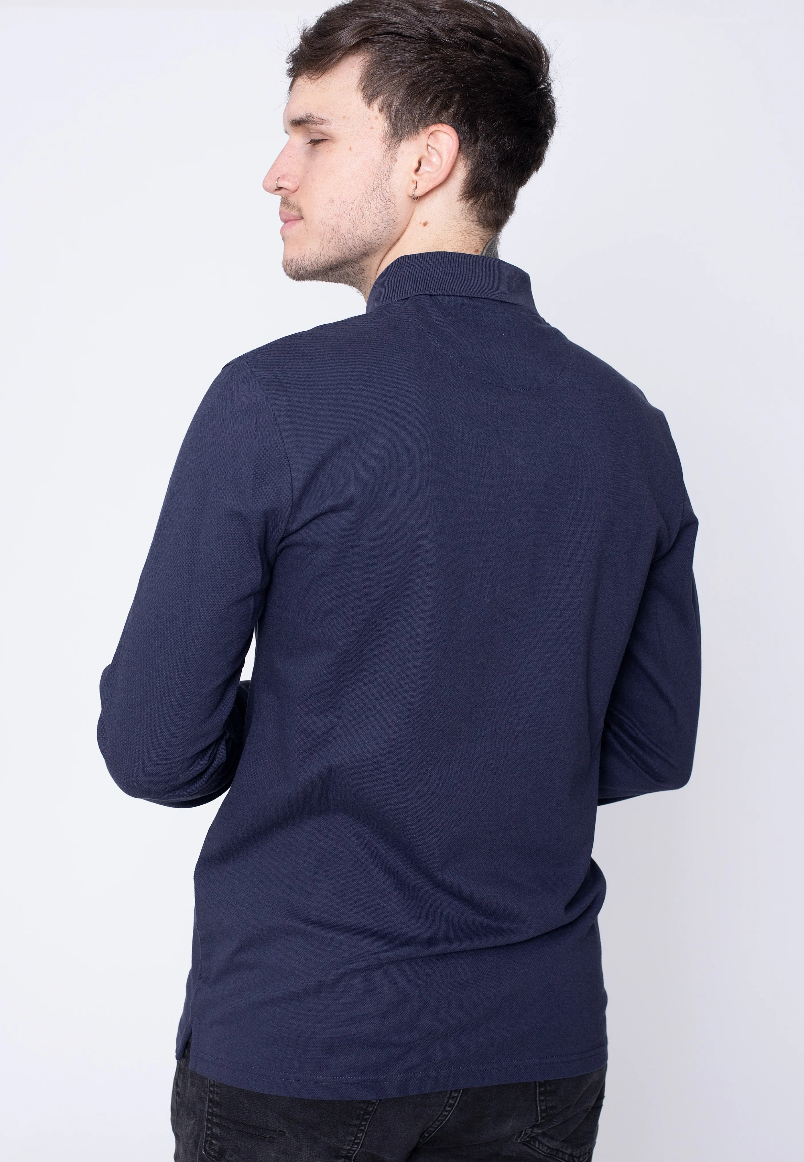 Lyle & Scott - Polo Navy - Longsleeve - Image 3