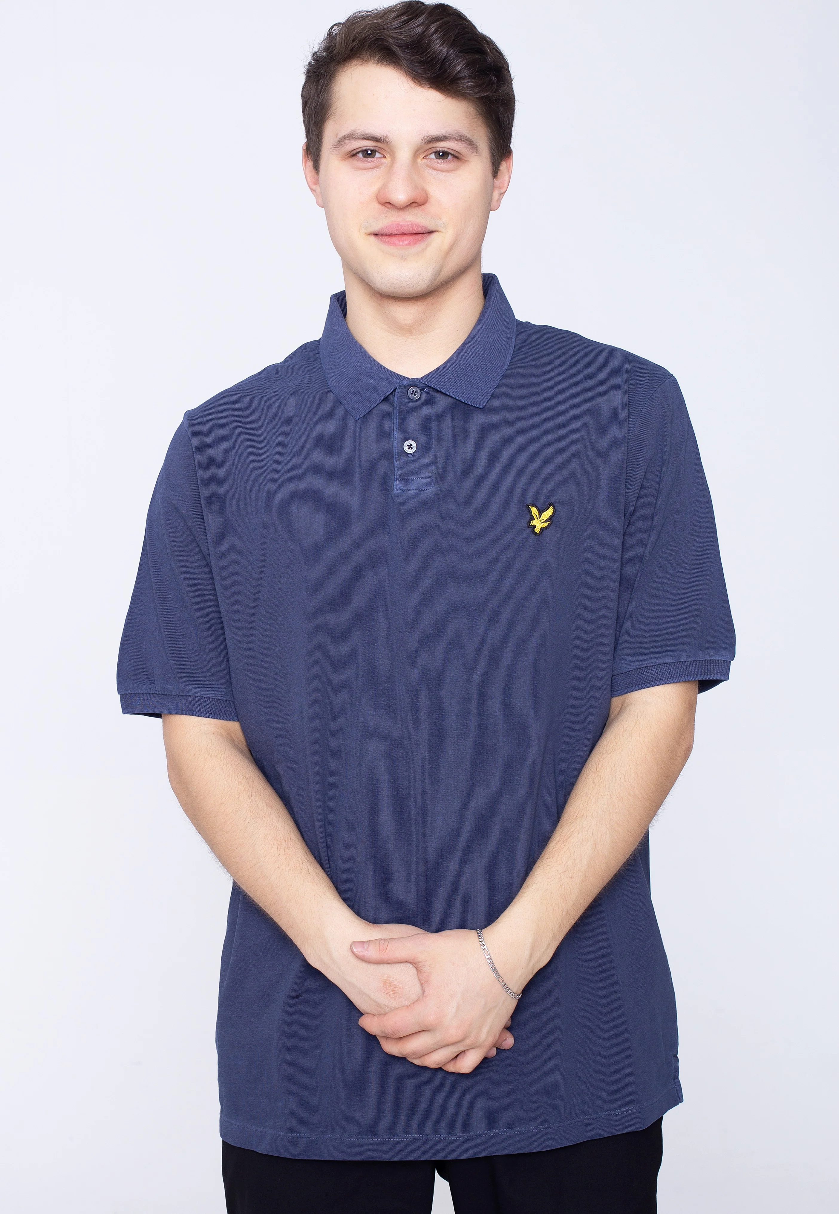 Lyle & Scott - Washed Polo Dark Navy - Polo - Image 3