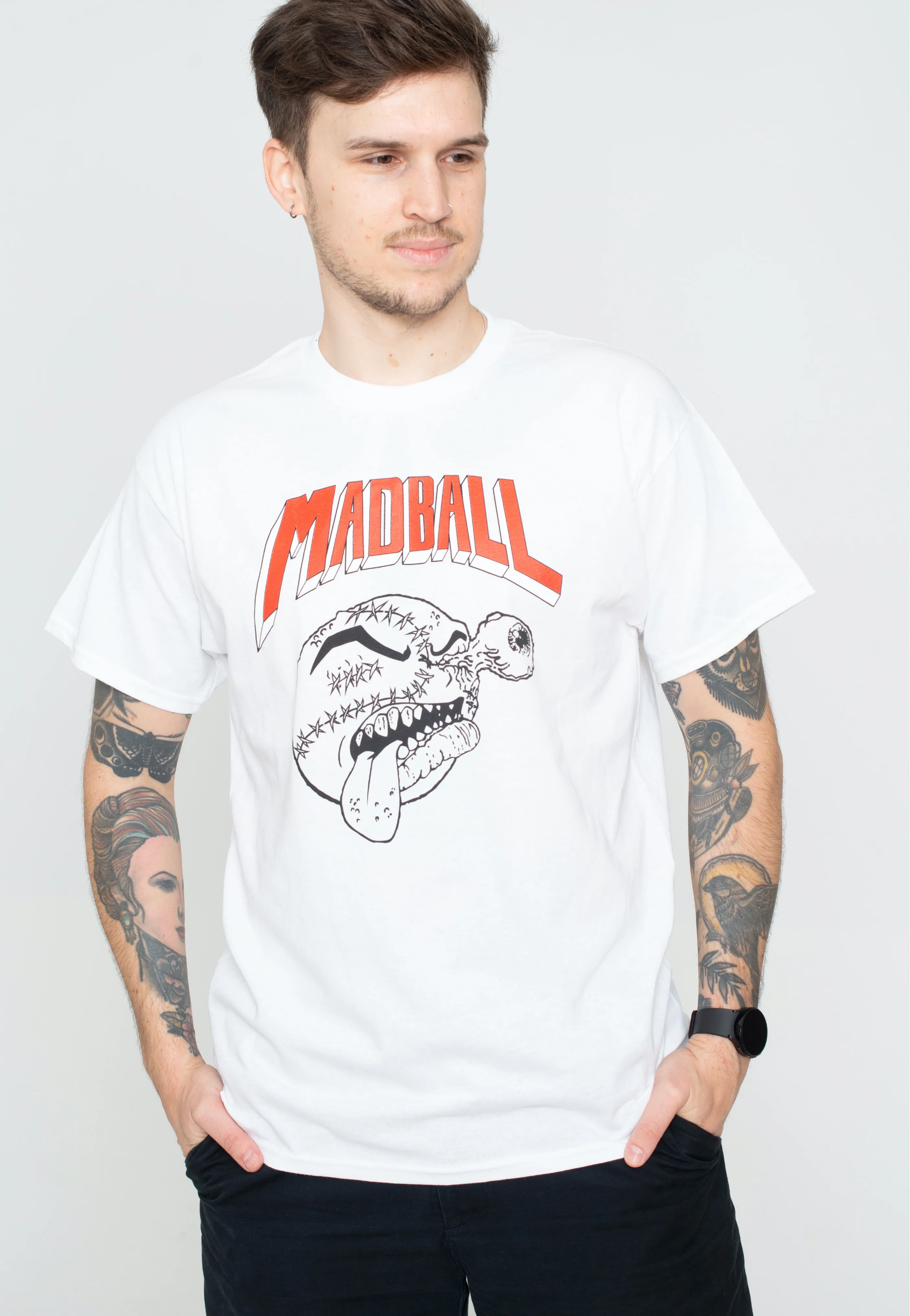 Madball - Retro Set If Off White - T-Shirt - Image 3