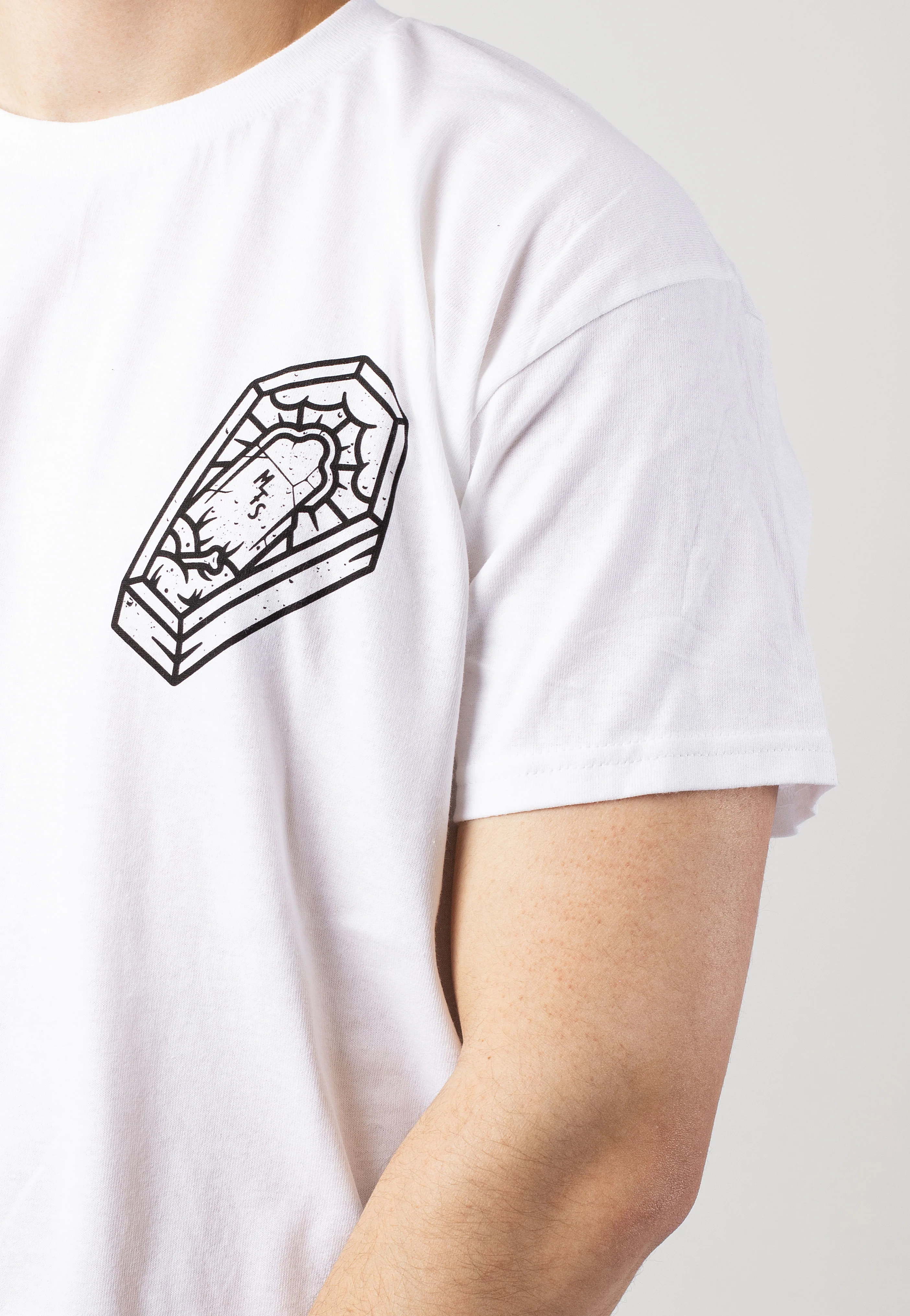 Make Them Suffer - Coffin Reaper White - T-Shirt - Image 5