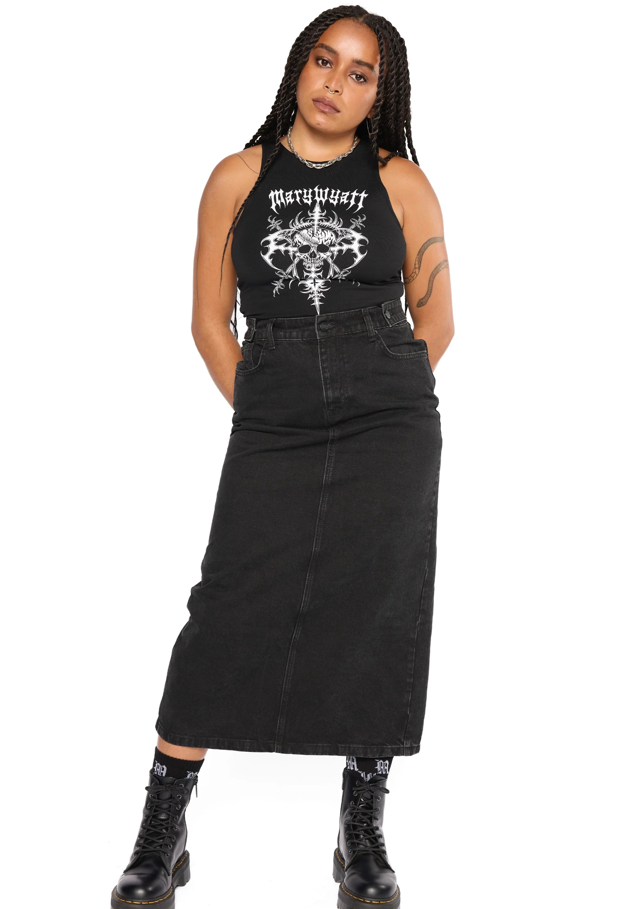 Mary Wyatt - Jax Racer Black - Top - Image 4