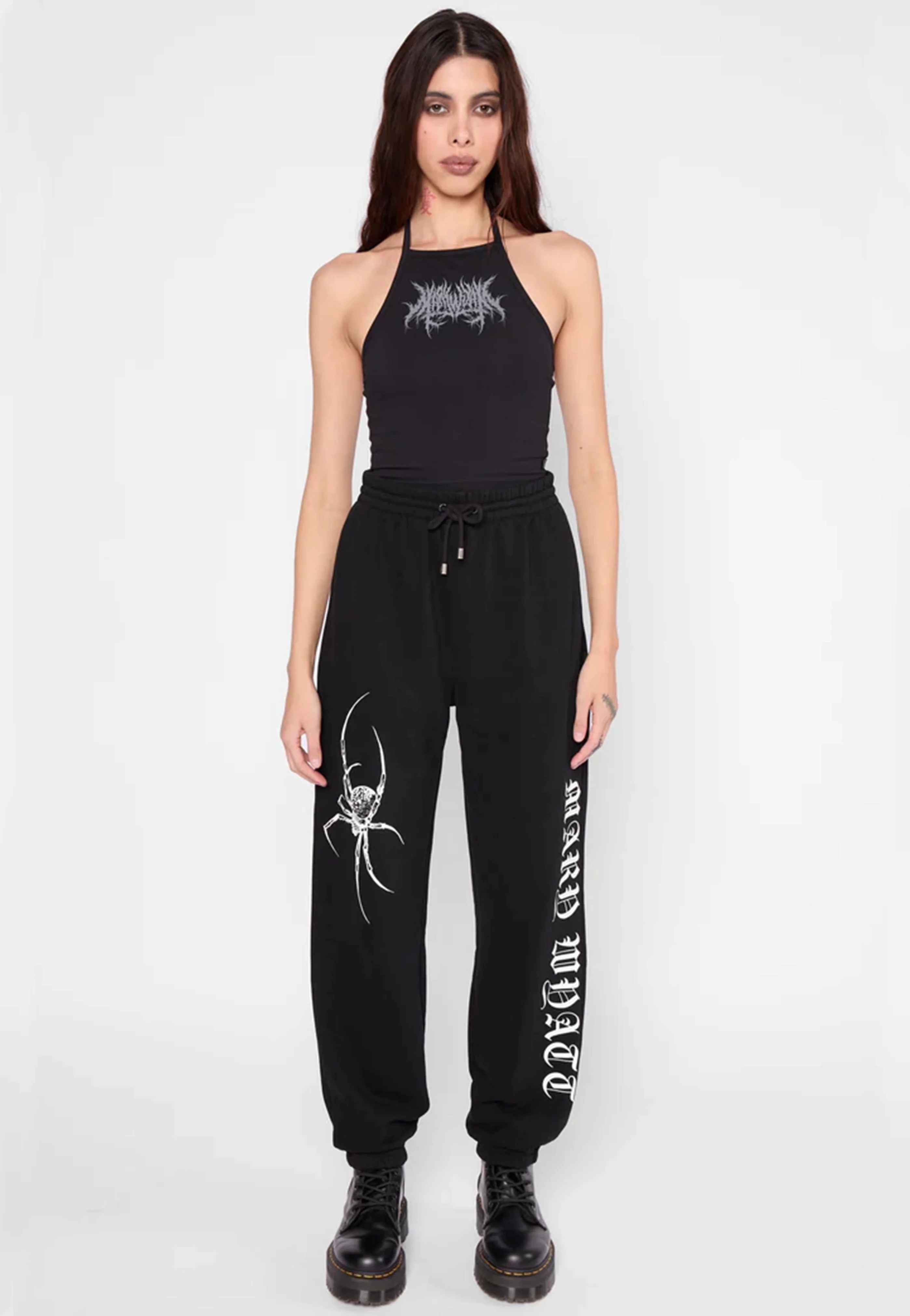 Mary Wyatt - Spinnerette Black - Sweat Pants - Image 2