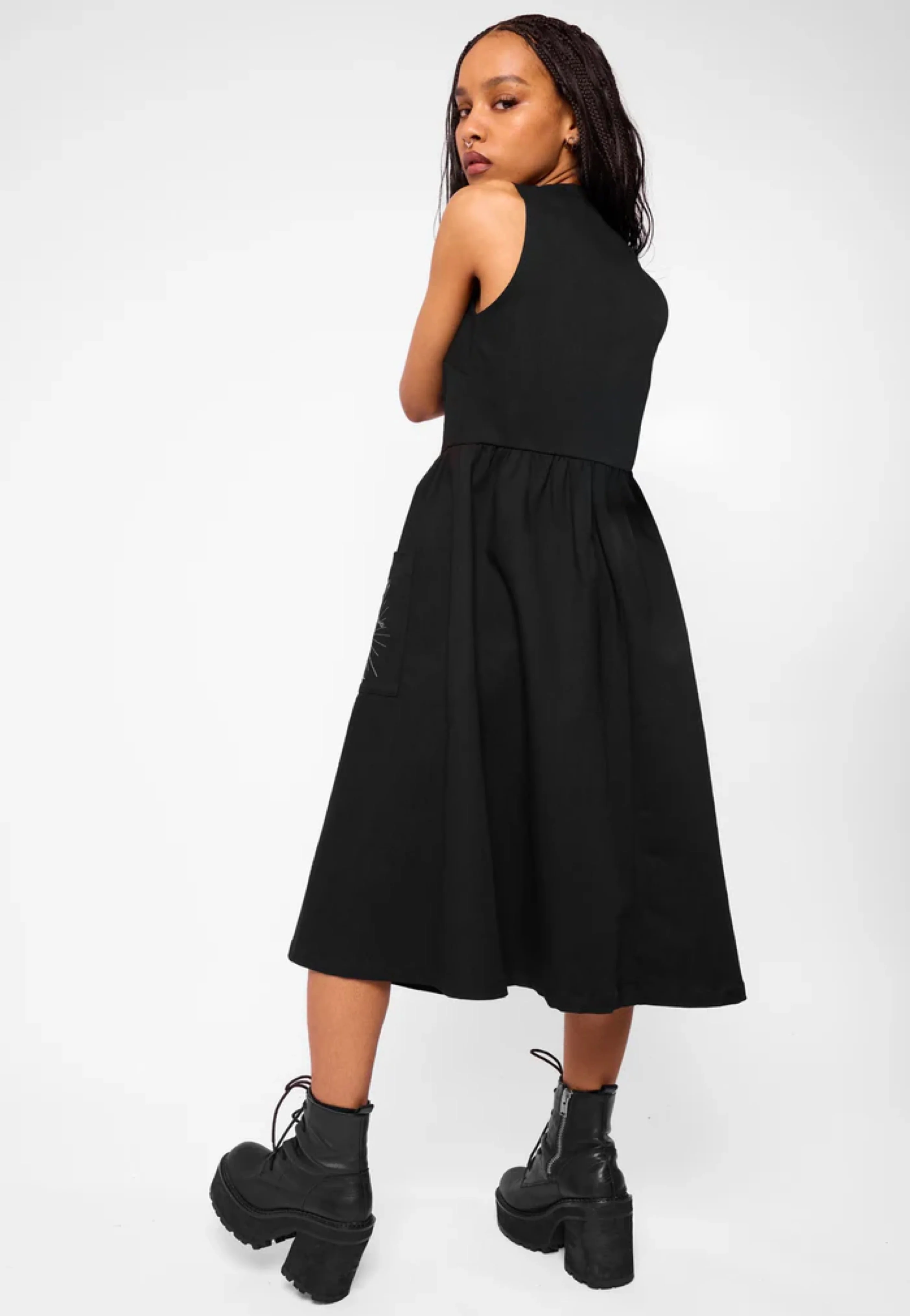 Mary Wyatt - Tilda Smock Black - Dress - Image 3