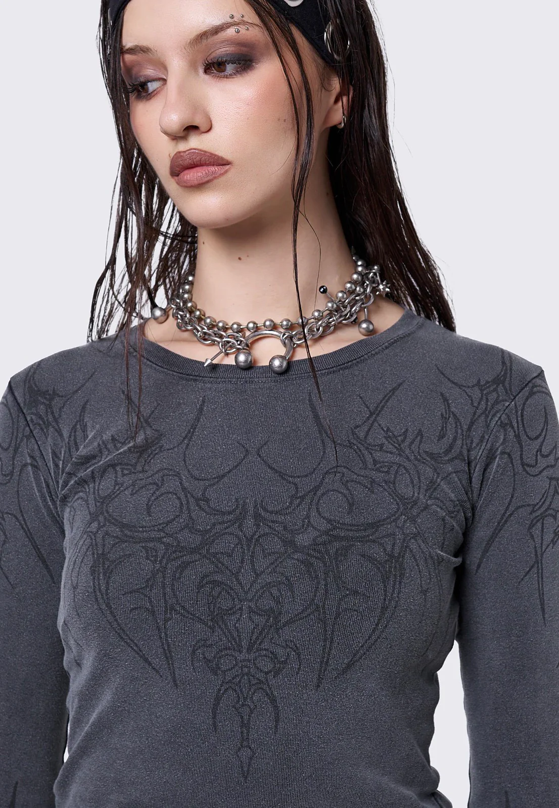 Minga London - Wildborn Washed Top Grey - Top - Image 3