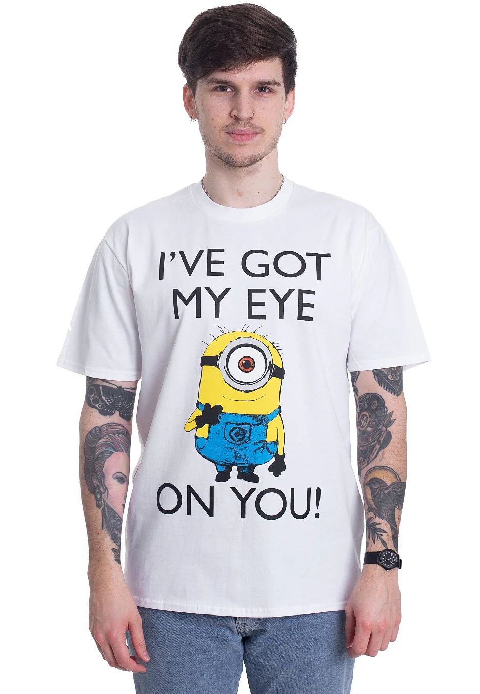Minions - I Got My Eye On You White - T-Shirt - Image 5