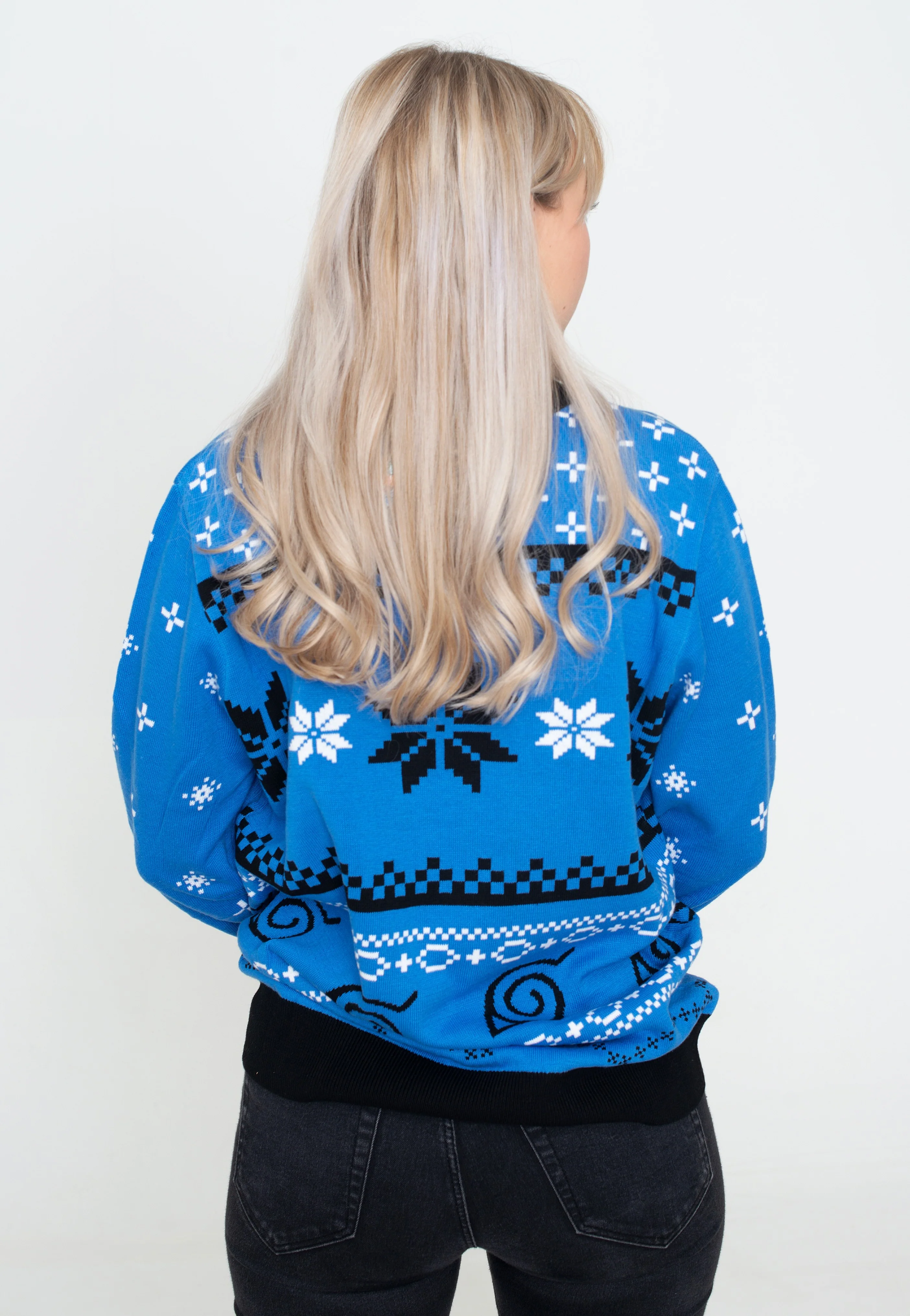 Naruto - Logo Xmas Knit Blue - Pullover - Image 4