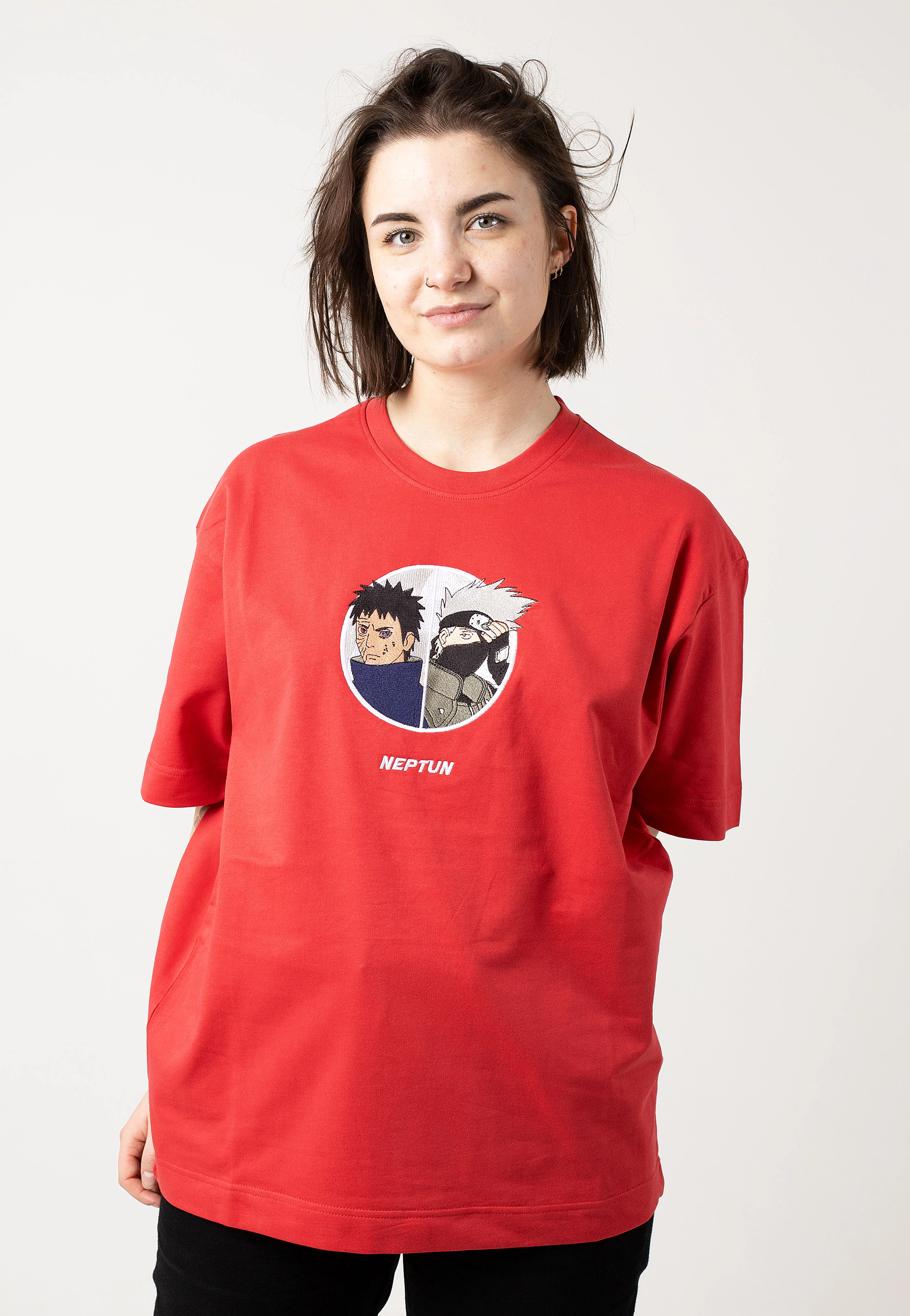 Neptun x Naruto - Kakashi & Obito Red - T-Shirt - Image 5