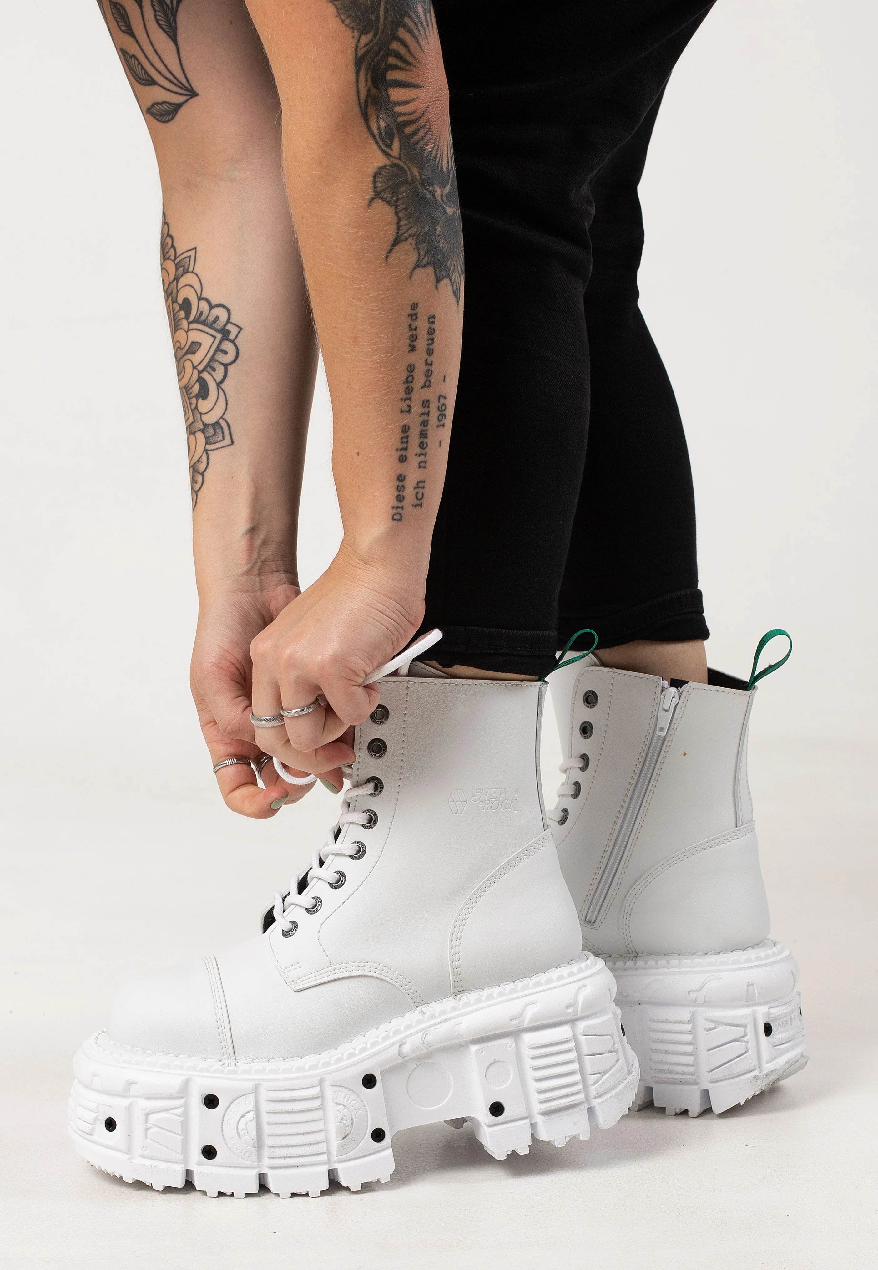 New Rock - M Tankmili 083C V6 White - Girl Shoes - Image 9
