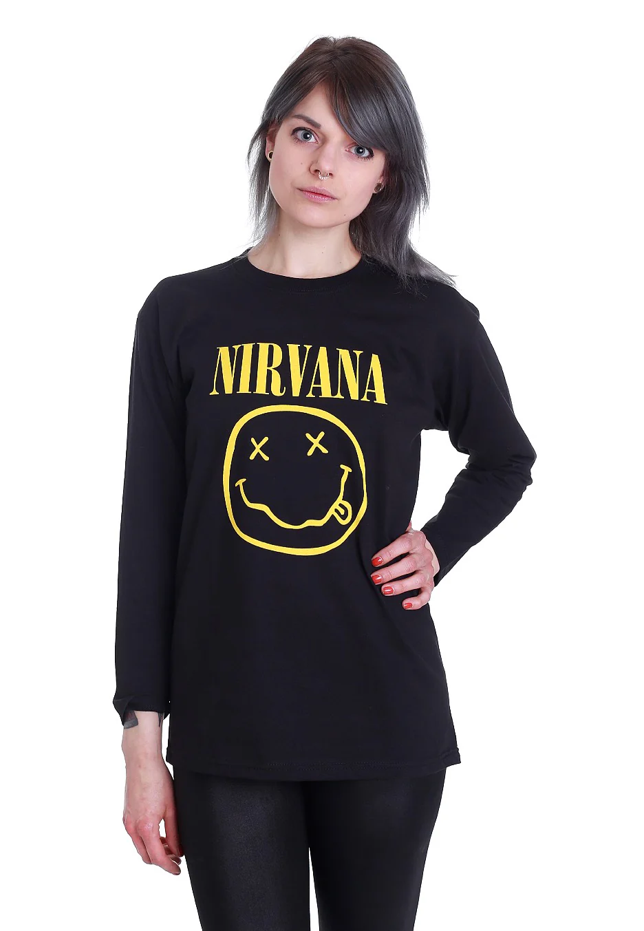 Nirvana - Happy Face Logo - Longsleeve - Image 6