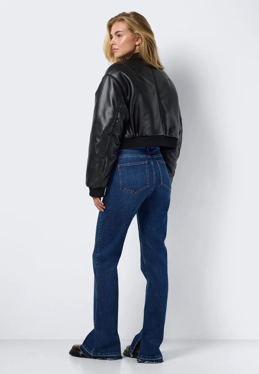 Noisy May - Eileen Pu Structured Black - Leather Jacket - Image 4