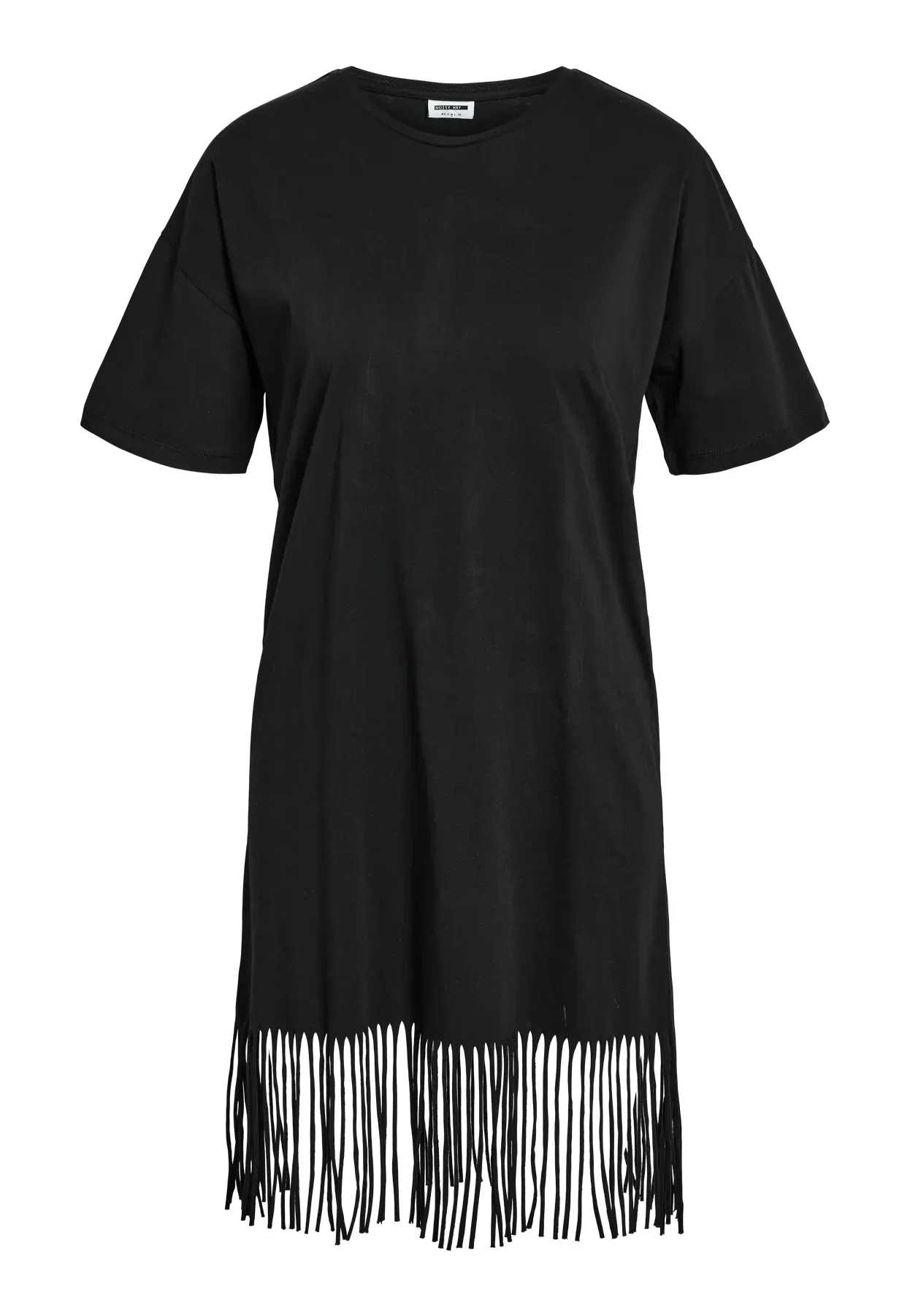 Noisy May - Keyla Fringe O Neck Black - Dress - Image 6