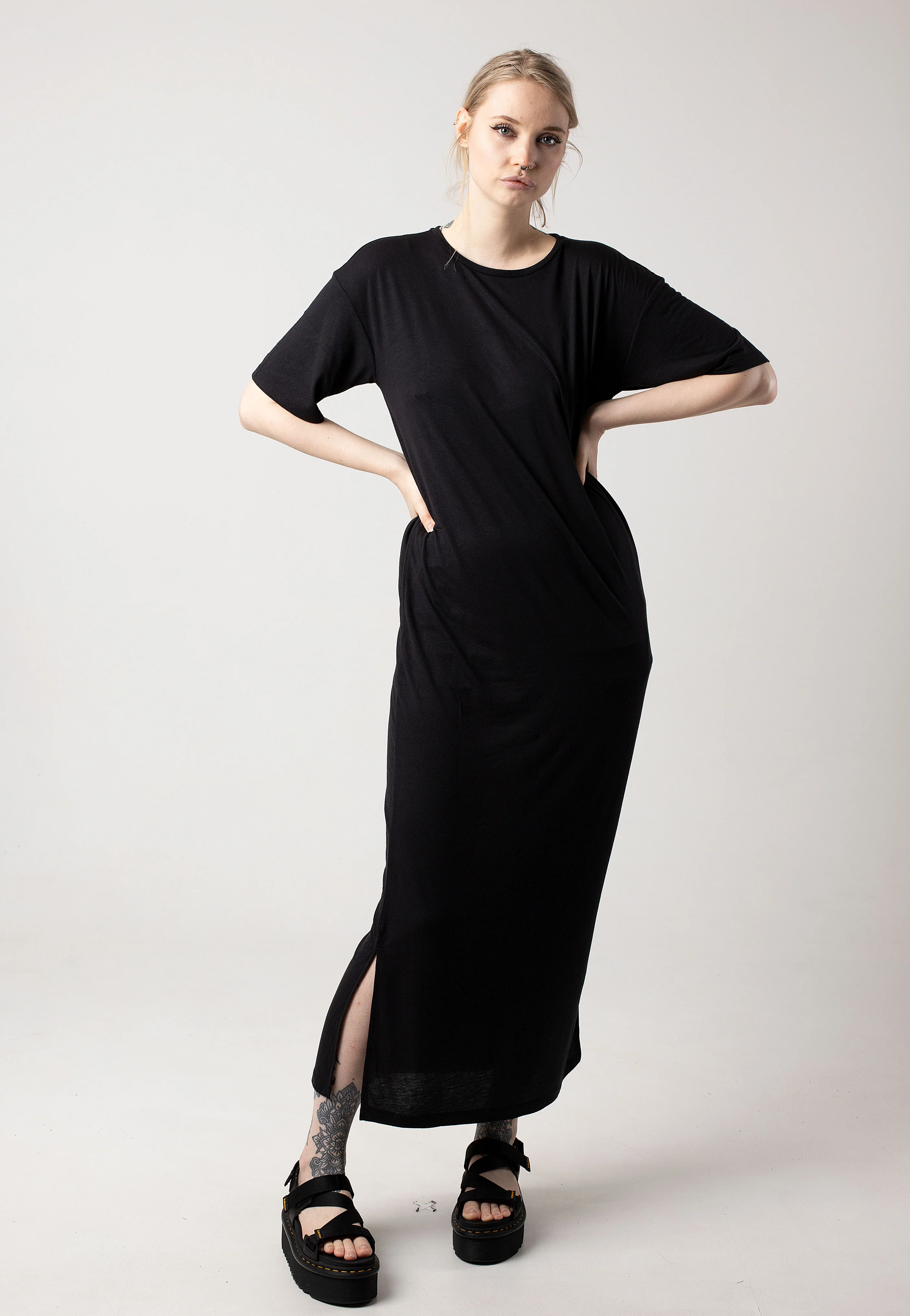 Noisy May - Mayden 2/4 Long Black - Dress