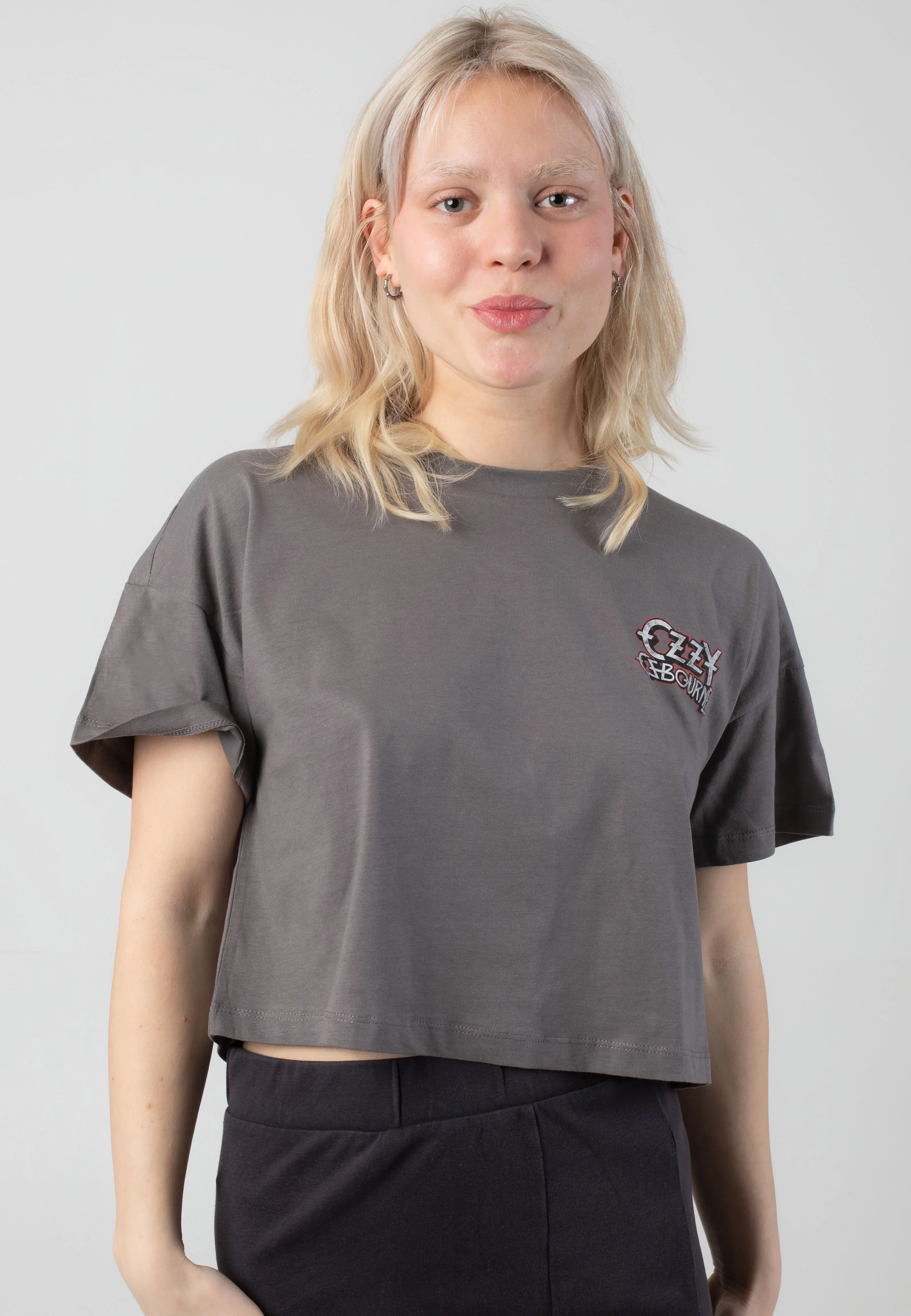 Noisy May x Ozzy Osbourne - Alena Charcoal Gray - T-Shirt - Image 5
