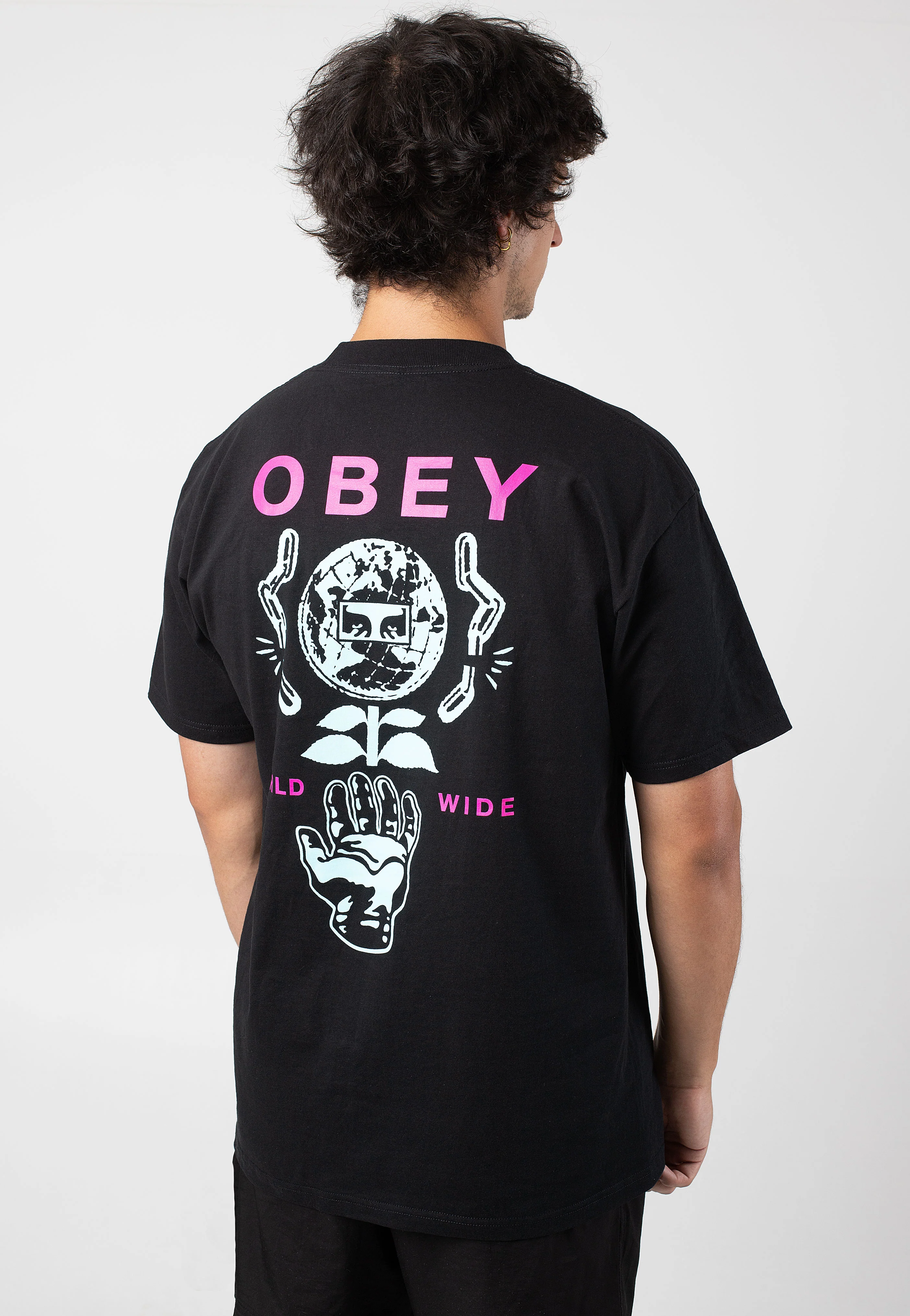 Obey - Helping Hand Black - T-Shirt - Image 2