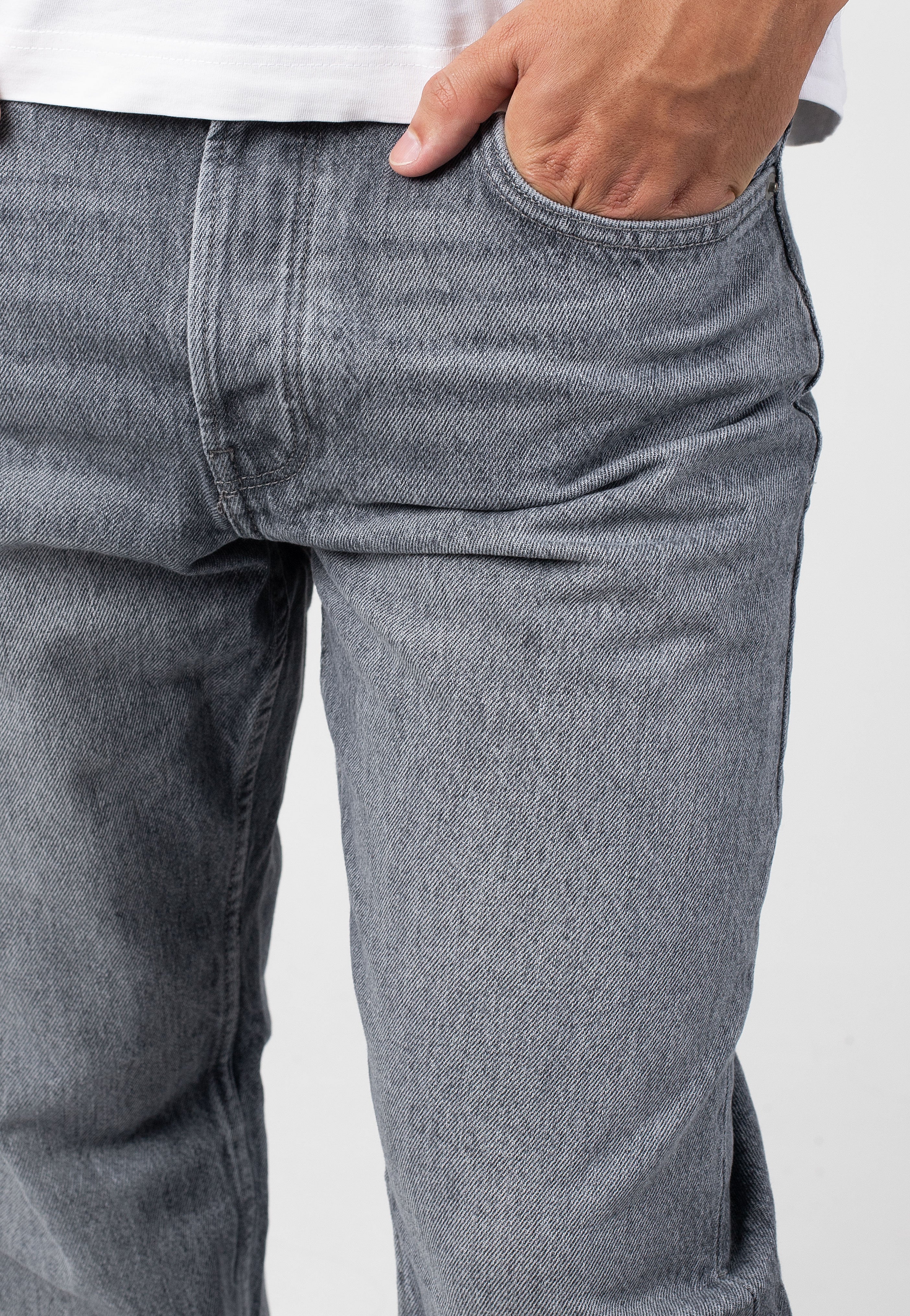 Only & Sons - Edge Straight Medium Grey Denim - Jeans - Image 6