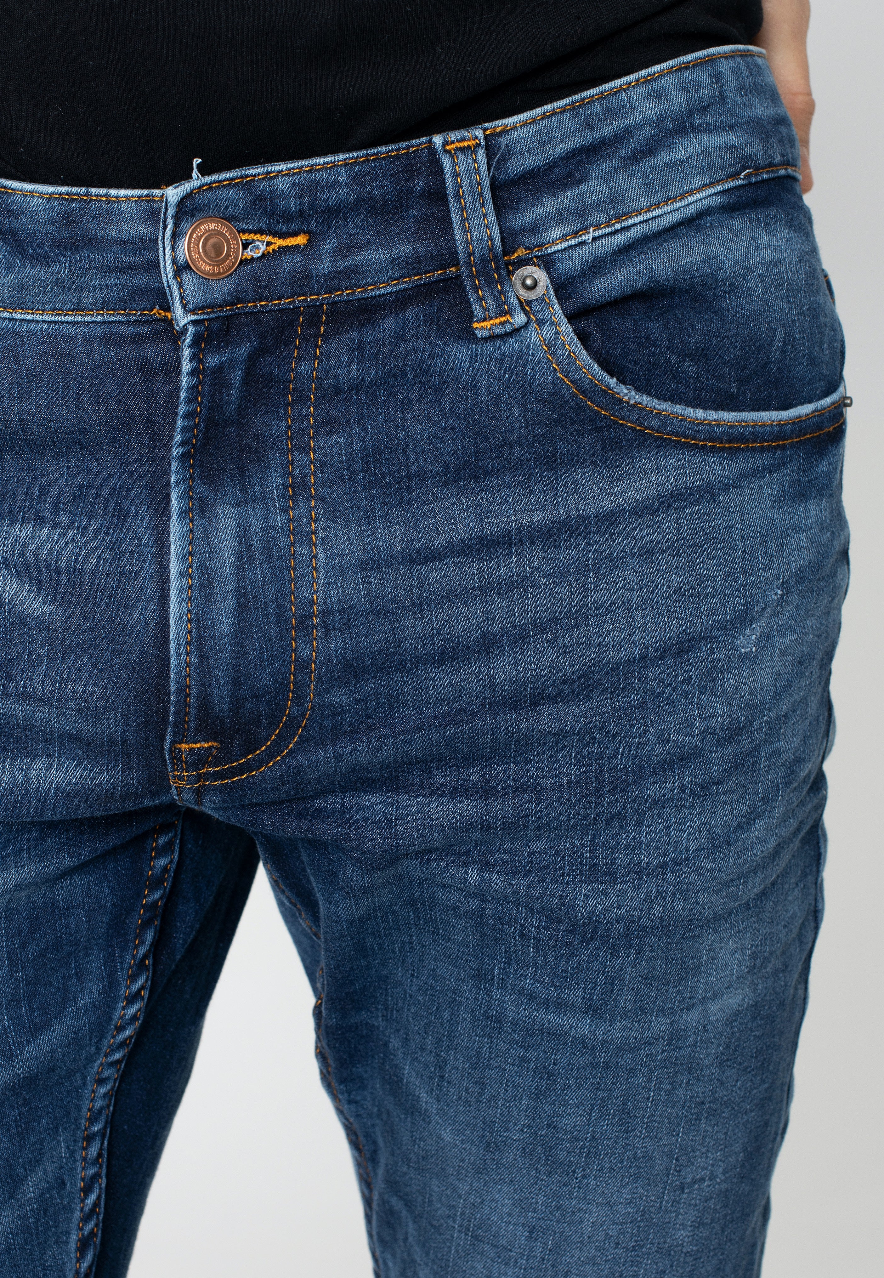 Only & Sons - Loom Slim Dark Blue - Jeans - Image 4