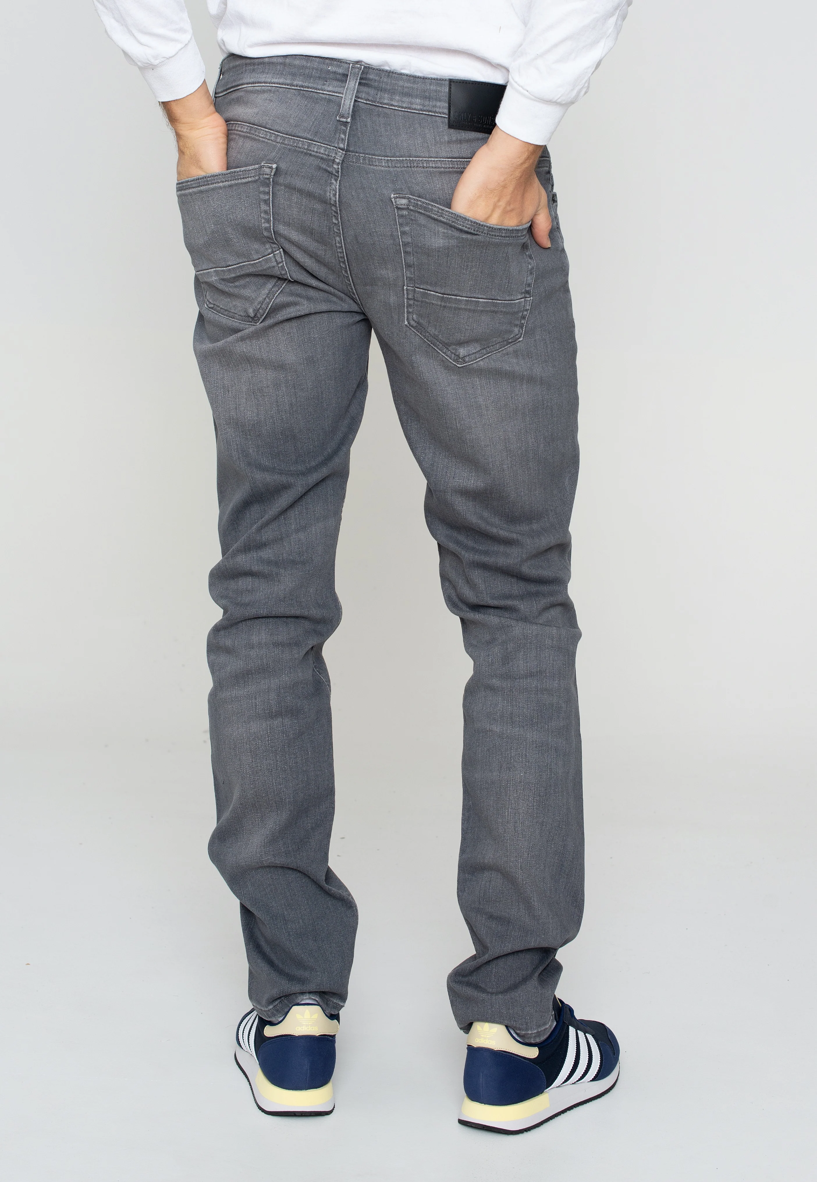 Only & Sons - Loom Slim Grey Denim - Jeans - Image 3